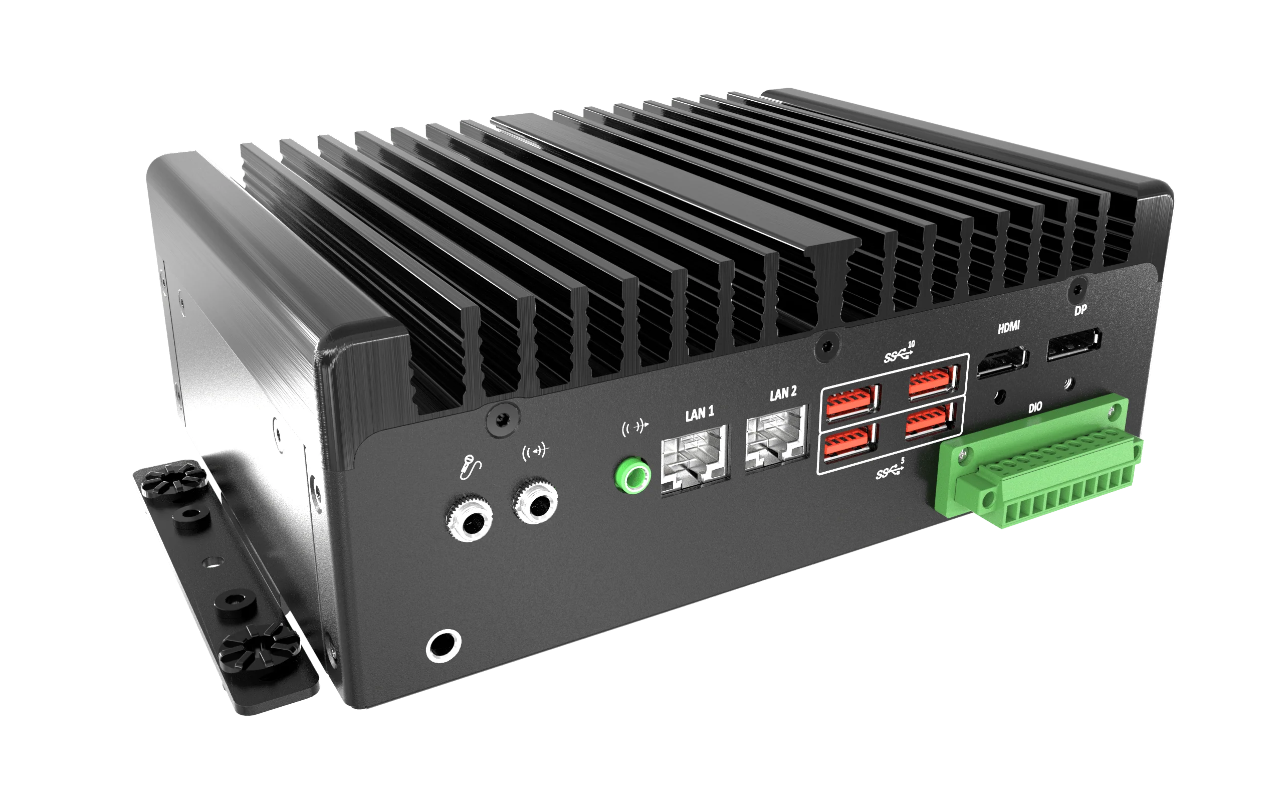 BCO-1000-ADLN_2L Fanless Mini Computer with 12th Gen Intel® IoTG N97 Processor, 1x DP, 1x HDMI, 2x COM, 2x LAN, 1x 2.5" Drive Bay - Image 4