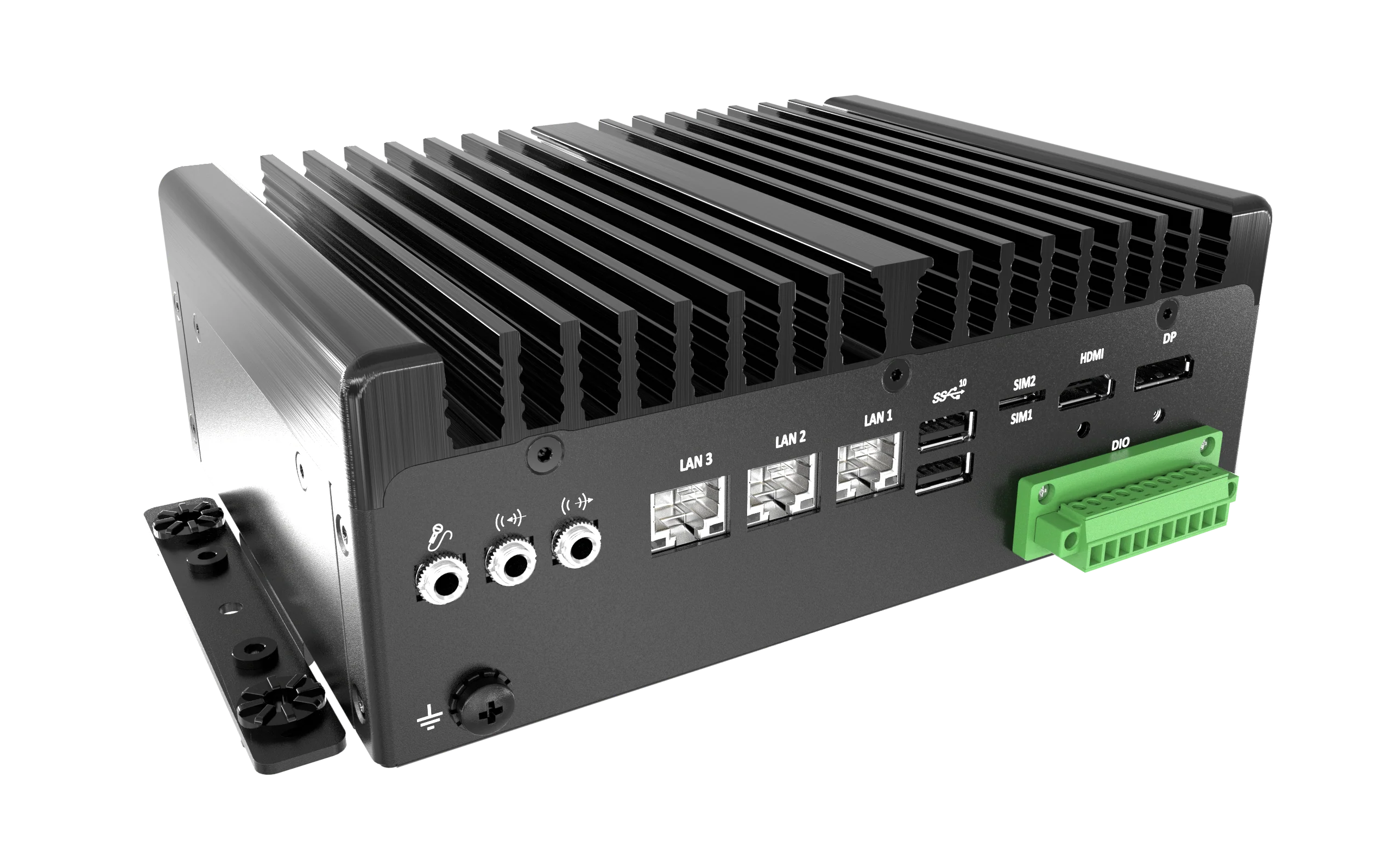 BCO-1000-ADLN-B_3L Fanless Mini Computer with Intel® IoTG N97/Intel® Atom® x7835RE Processors, 1x DP, 1x HDMI, 2x COM, 3x LAN, 1x 2.5" Drive Bay - Image 4