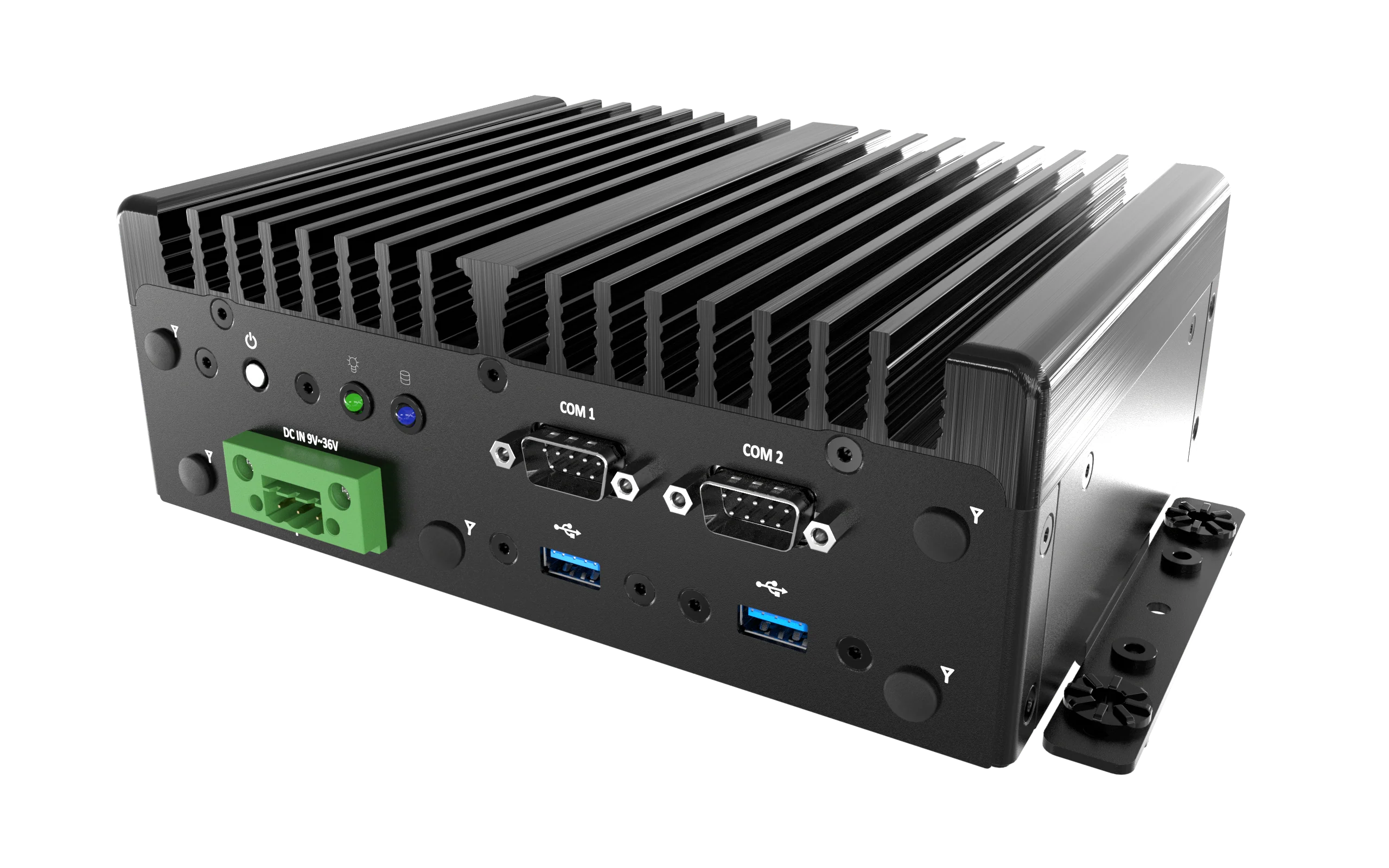 BCO-1000-ADLN-B_3L Fanless Mini Computer with Intel® IoTG N97/Intel® Atom® x7835RE Processors, 1x DP, 1x HDMI, 2x COM, 3x LAN, 1x 2.5" Drive Bay - Image 5