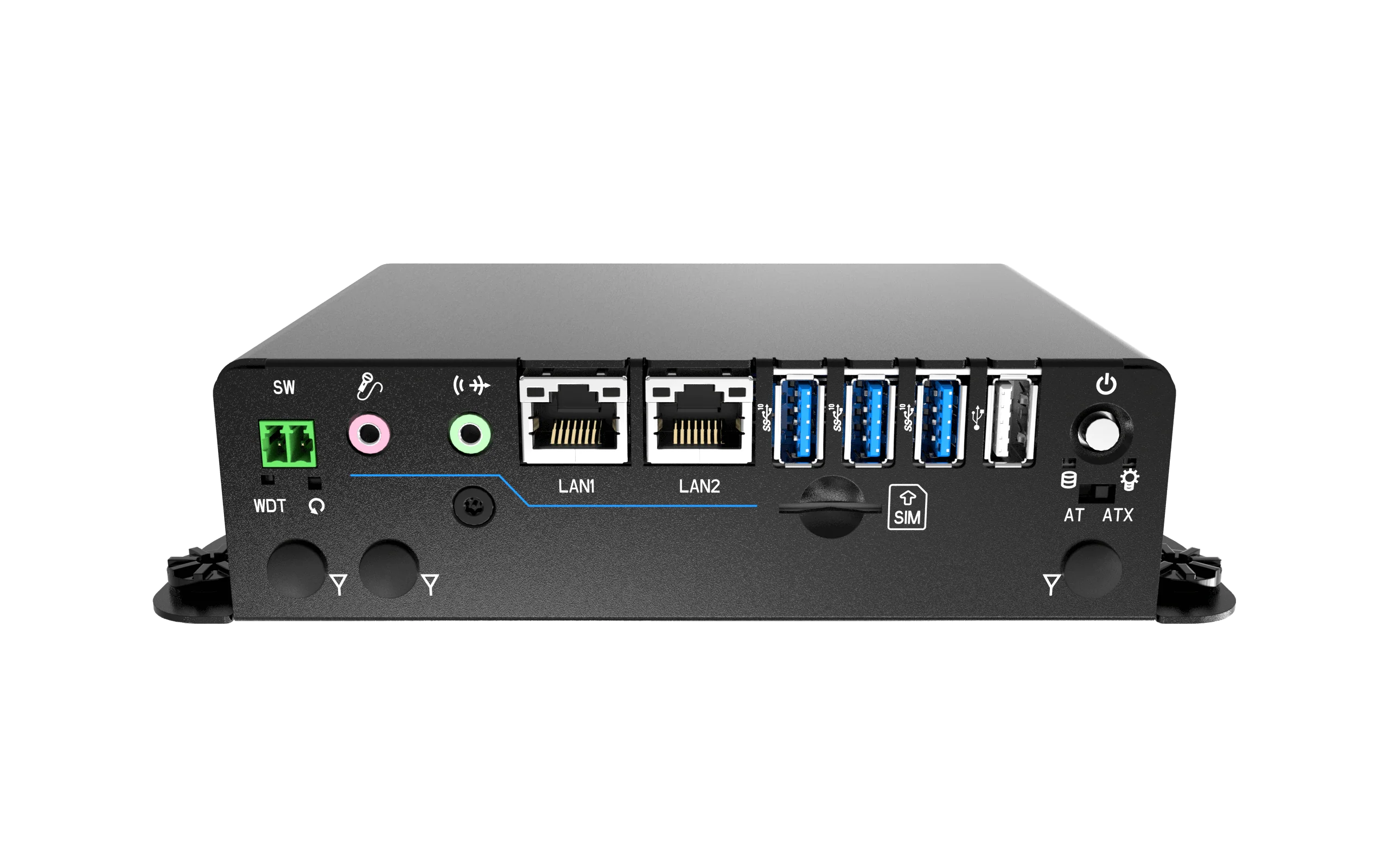 BCO-1000-EHL-10 Fanless Mini Computer with Intel® Celeron® J6413 Processor, 2x DP, 2x COM, 1x 2.5" SATA HDD Bay - Image 3