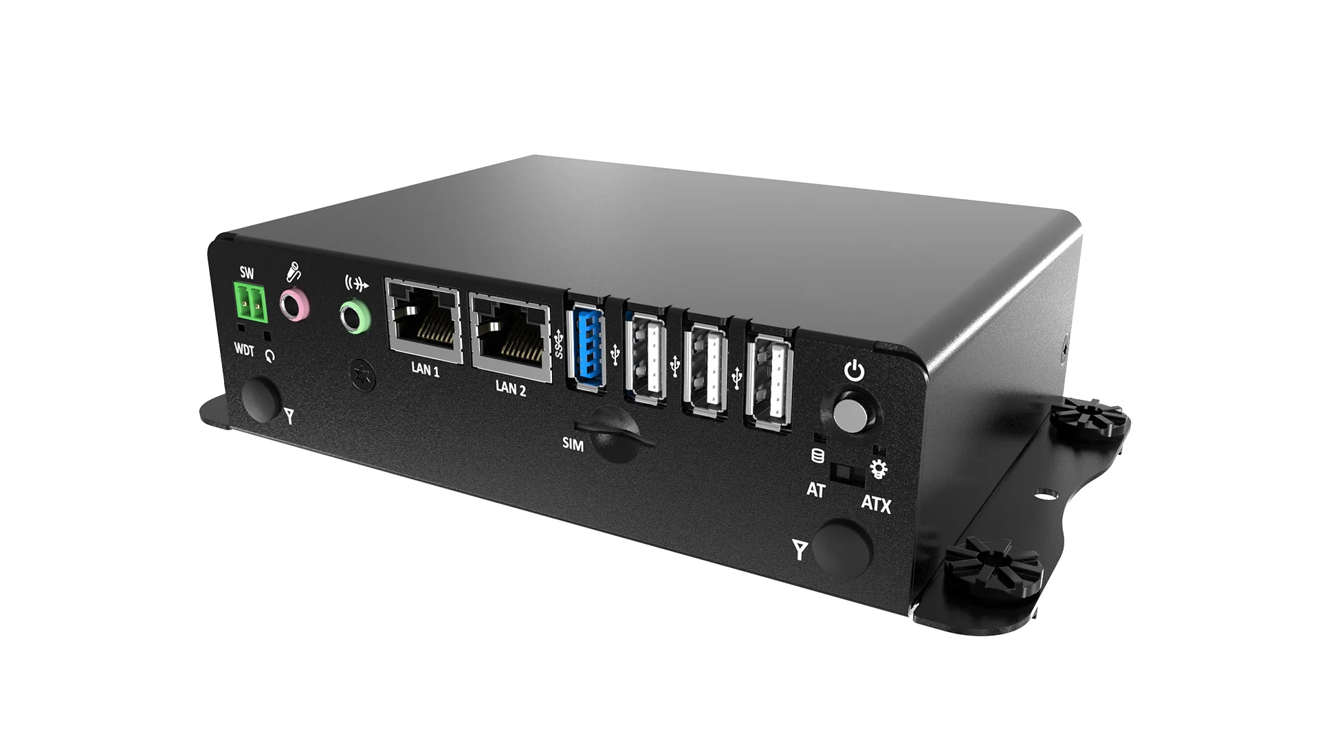 BCO-1000-J1900-10A Fanless Mini Computer with Intel® Celeron® J1900 Processor, 1x DVI-I, 1x DP, 2x COM, 1x 2.5" SATA HDD Bay - Image 3