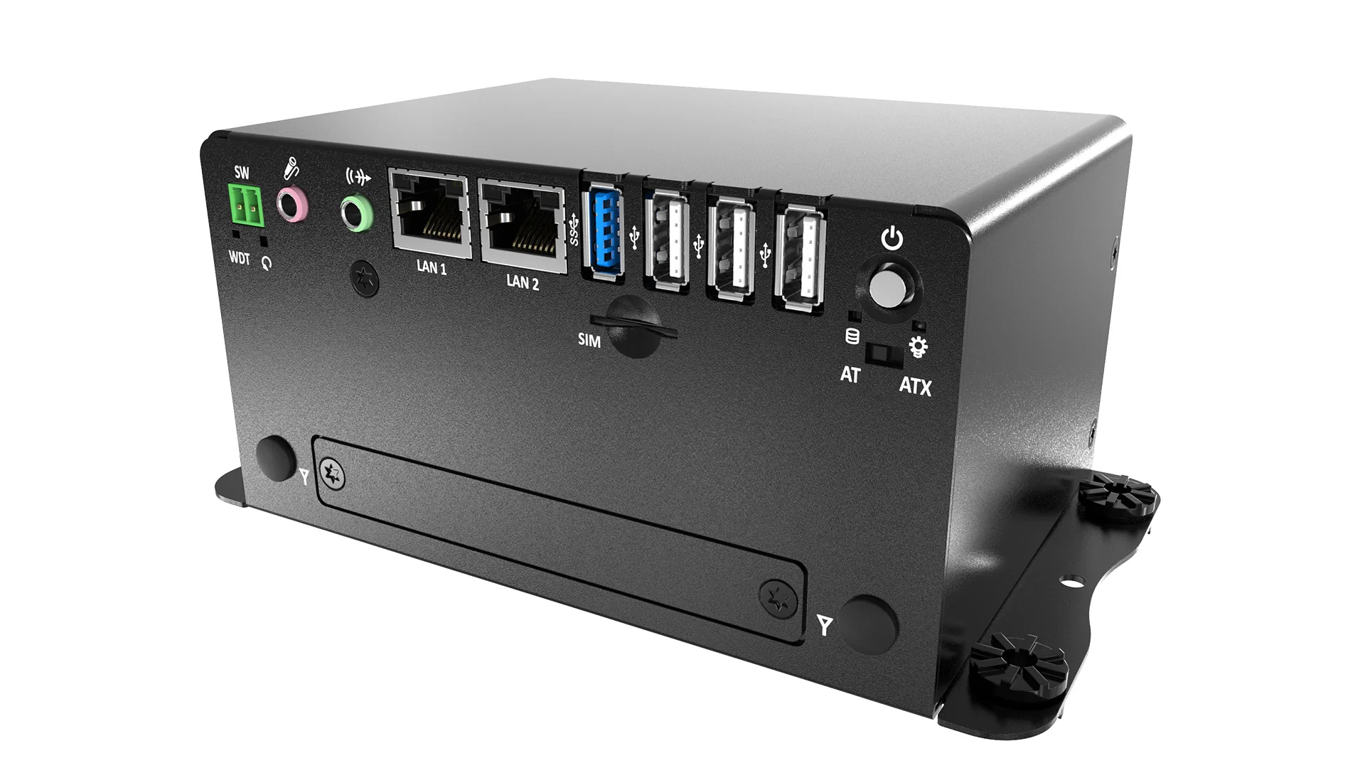 BCO-1000-J1900-30 Fanless Mini Computer with Intel® Celeron® J1900 Processor, 1x DVI-I, 1x DP, 6xCOM, 1x 2.5" SATA HDD Bay - Image 3
