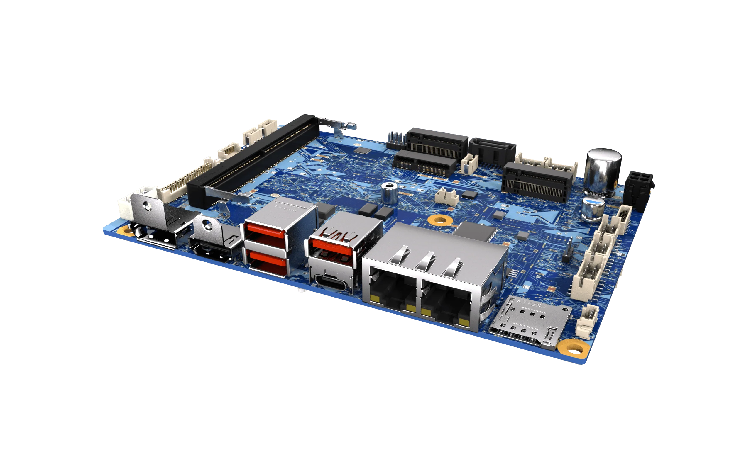 CT-DAS01 3.5" SBC Industrial Motherboard With Intel® Atom® x7835RE/x7433RE Processors, 2x 2.5GbE LAN, LTE/5G Nano SIM Socket - Image 6