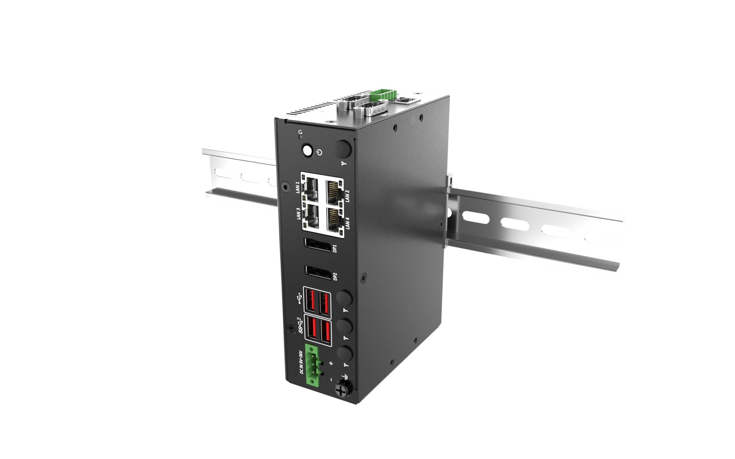 DCO-1000-ASL DIN-Rail Fanless Embedded Computer with Intel® Atom® x7433RE/x7835RE CPU, 2x DP, 2x COM, 4x USB, 4x LAN - Image 7