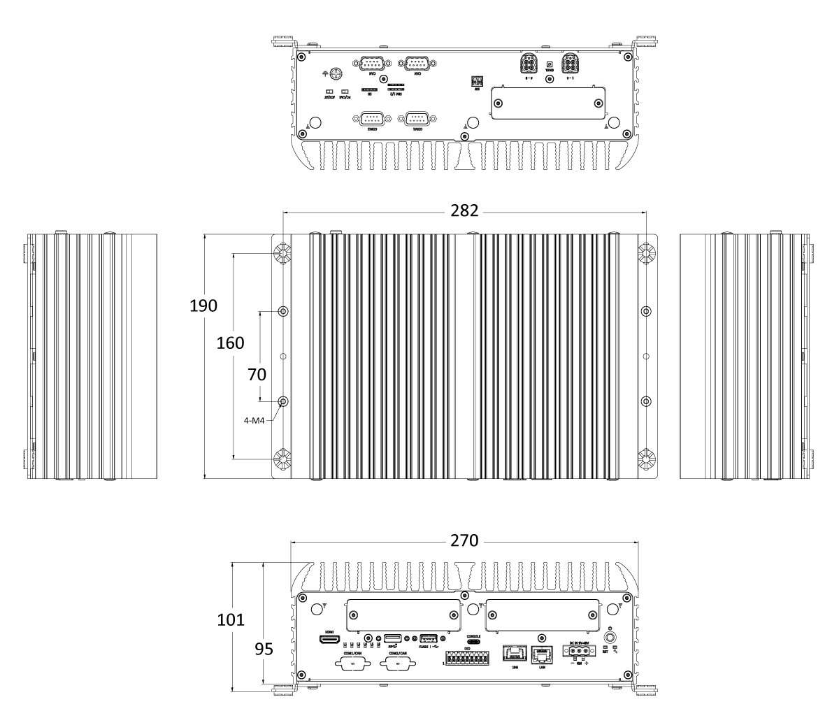 JCO-6000-ORN-A_2EBIO High Performance AI Edge Computer with NVIDIA Jetson AGX Orin™, 2x EDGEBoost I/O Support - Image 11