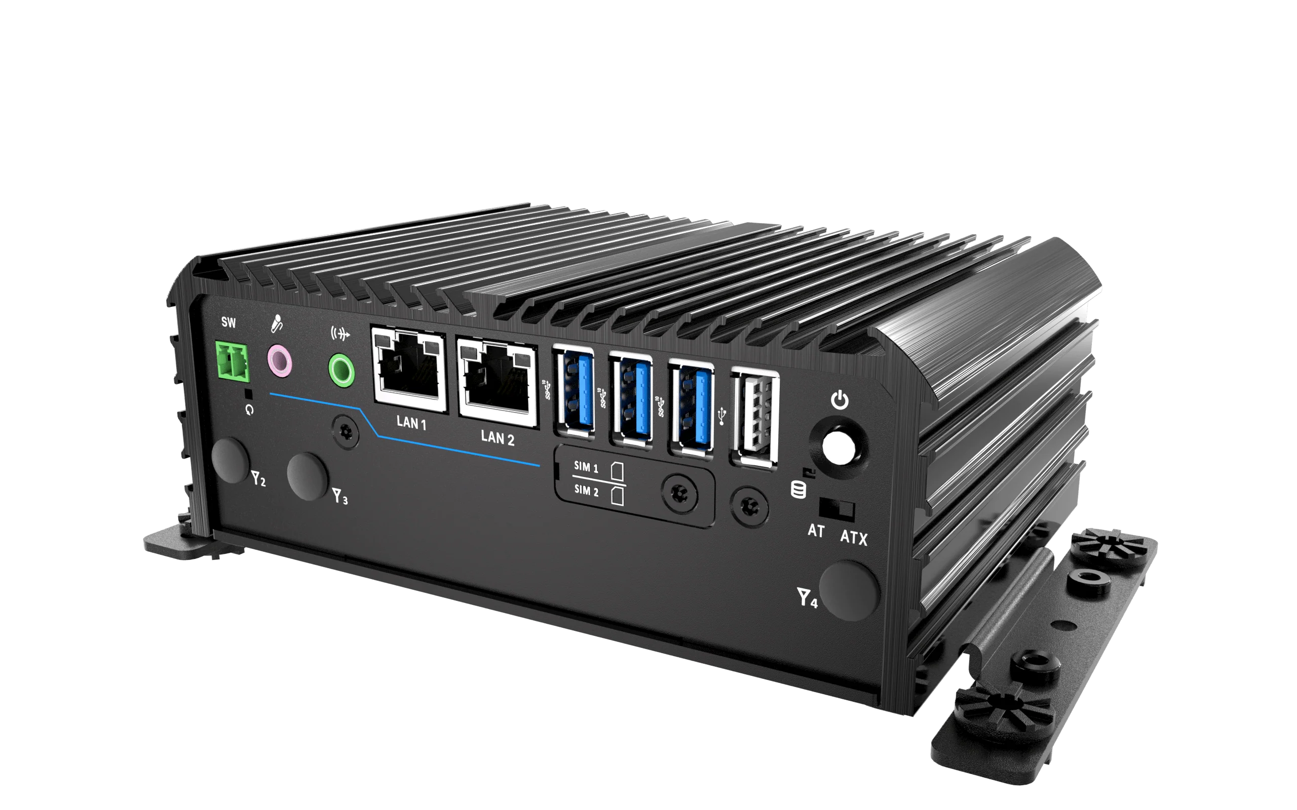 RCO-1000-ASL-10 Fanless Mini Computer with Intel® Atom® x7433RE/x7835RE Processors, 1x DP, 1x HDMI, 4x USB, 1x 2.5" SATA HDD Bay - Image 5