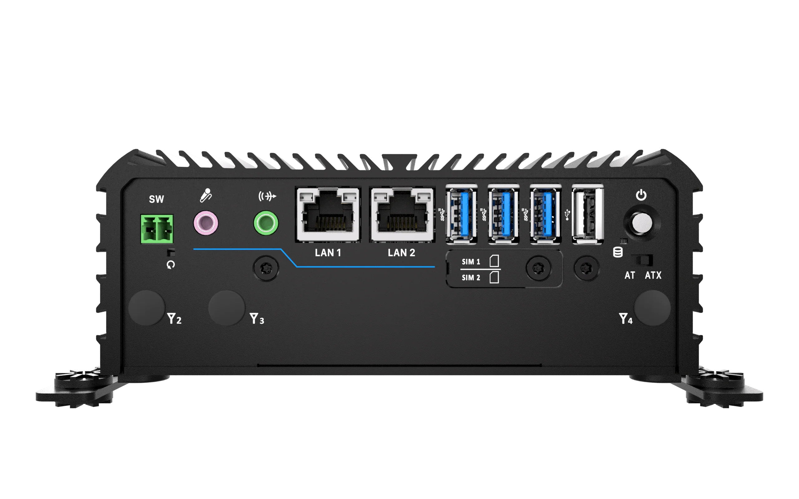 RCO-1000-ASL-10 Fanless Mini Computer with Intel® Atom® x7433RE/x7835RE Processors, 1x DP, 1x HDMI, 4x USB, 1x 2.5" SATA HDD Bay - Image 7
