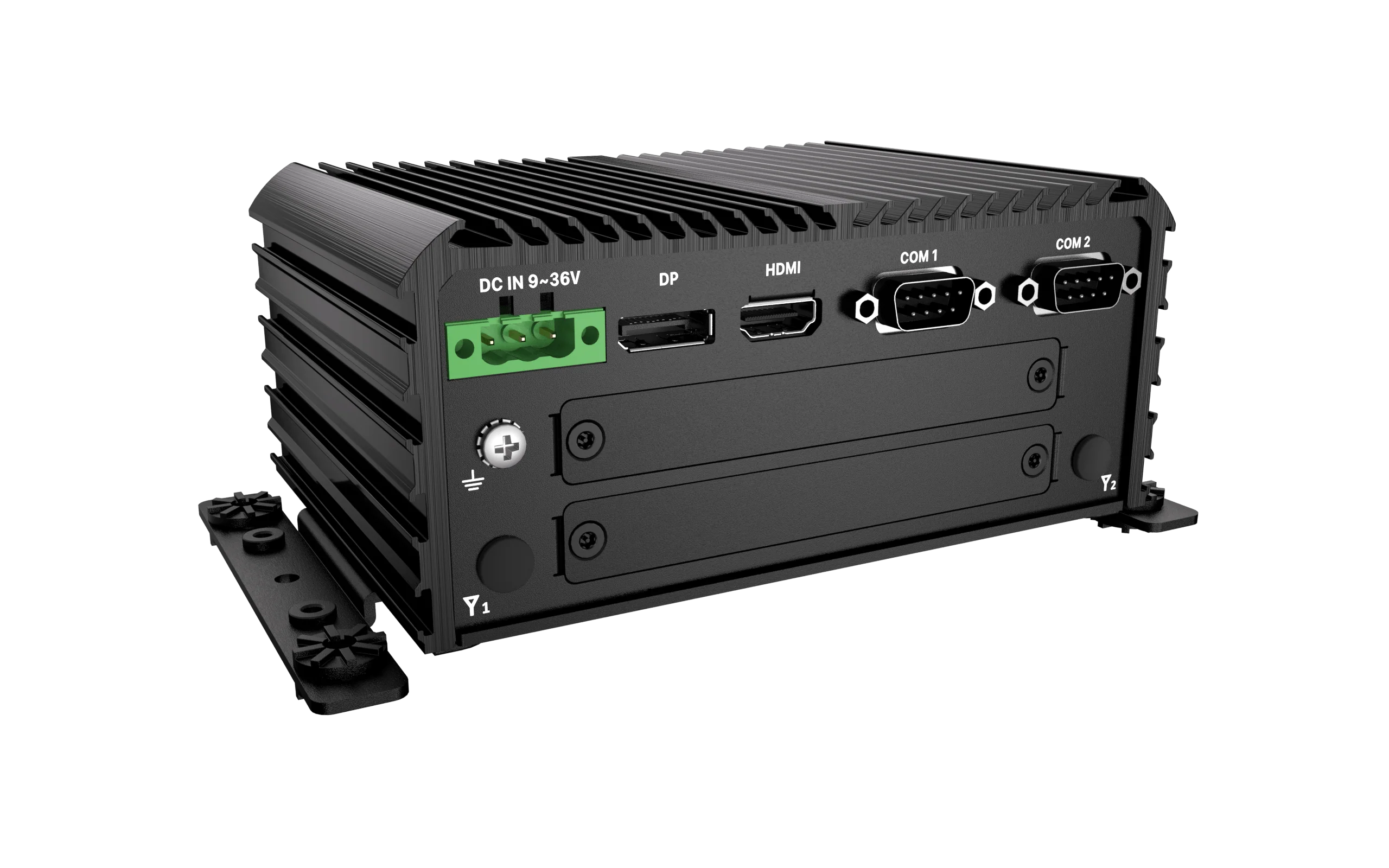 RCO-1000-ASL-20 Fanless Mini Computer with Intel® Atom® x7433RE/x7835RE Processors, 1x DP, 1x HDMI, 4x USB, 1x 2.5" SATA HDD Bay - Image 4