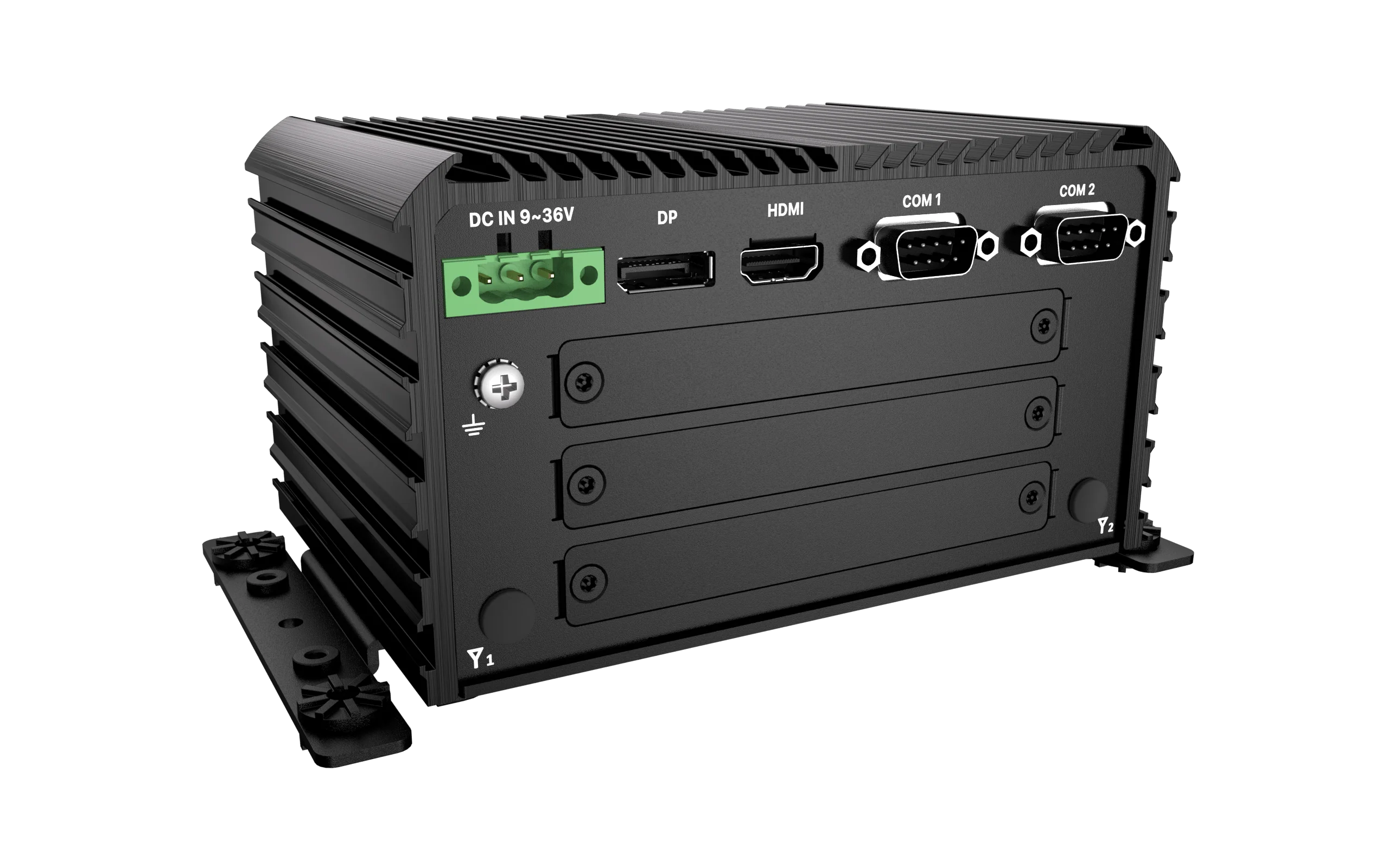 RCO-1000-ASL-30 Fanless Mini Computer with Intel® Atom® x7433RE/x7835RE Processors, 1x DP, 1x HDMI, 4x USB, 1x 2.5" SATA HDD Bay - Image 4