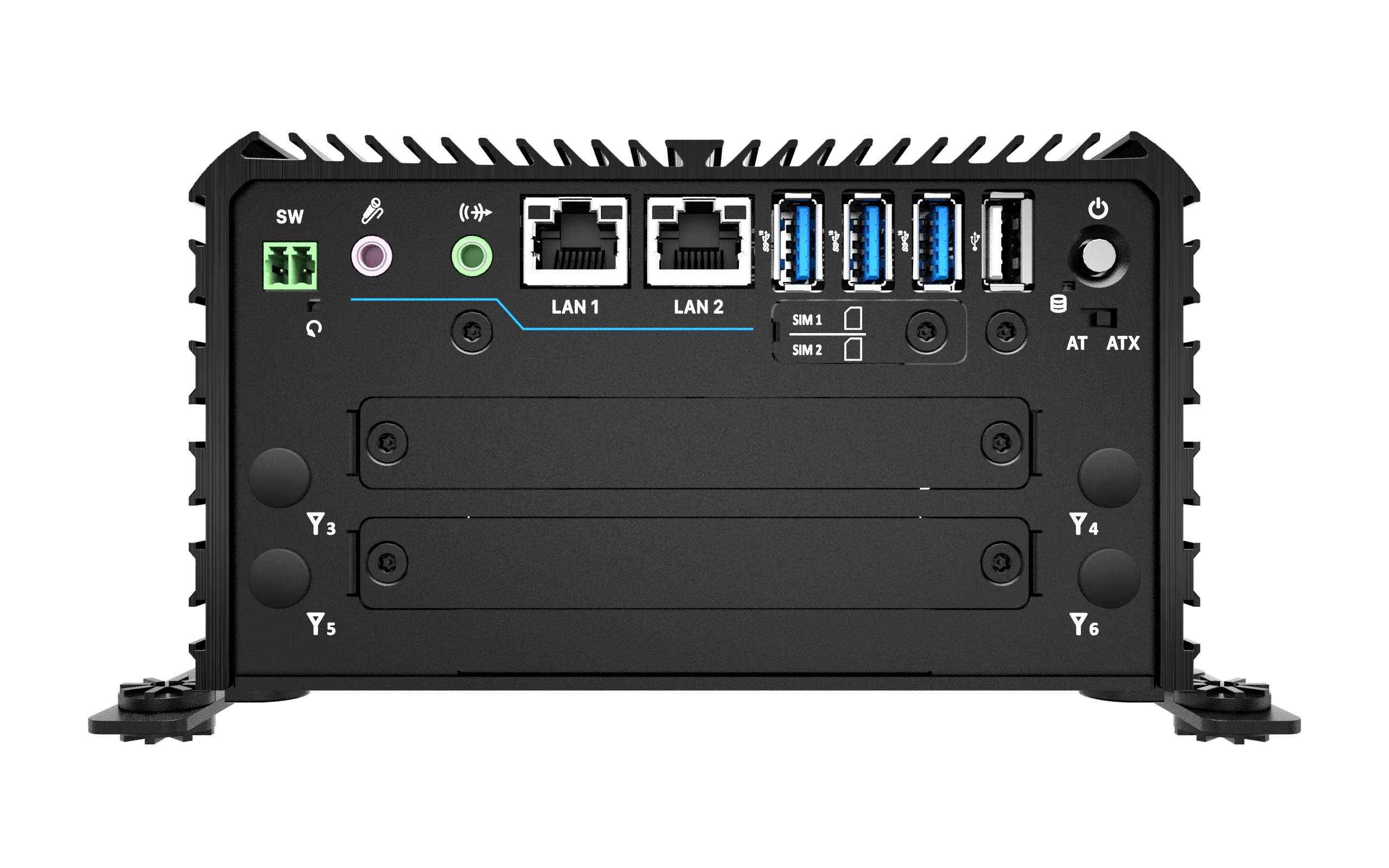 RCO-1000-ASL-30 Fanless Mini Computer with Intel® Atom® x7433RE/x7835RE Processors, 1x DP, 1x HDMI, 4x USB, 1x 2.5" SATA HDD Bay - Image 7