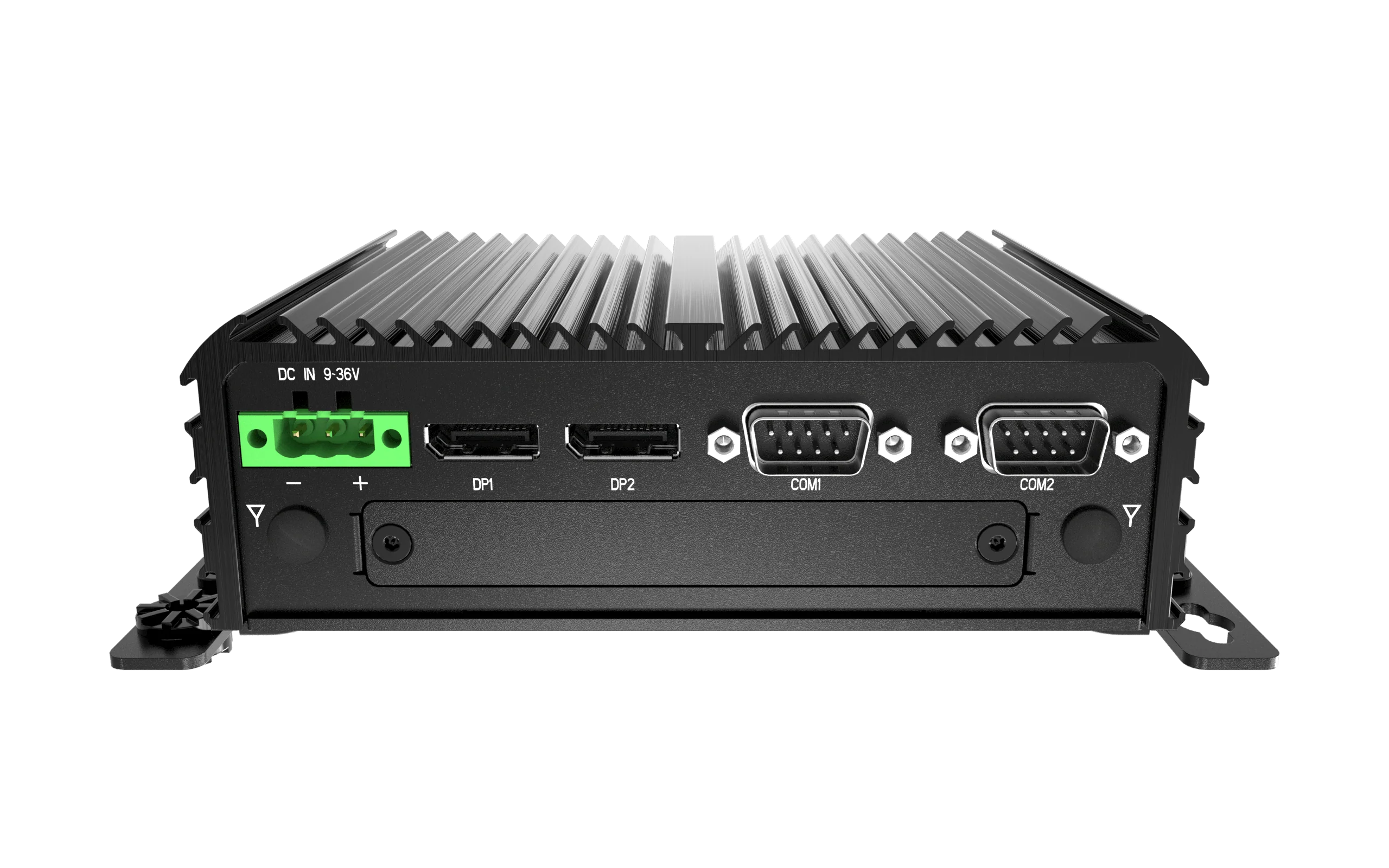 RCO-1000-EHL-10 Fanless Mini Computer with Intel® Atom® X6425E Processor, 2x DP, 2x COM, 1x 2.5" SATA HDD Bay - Image 4