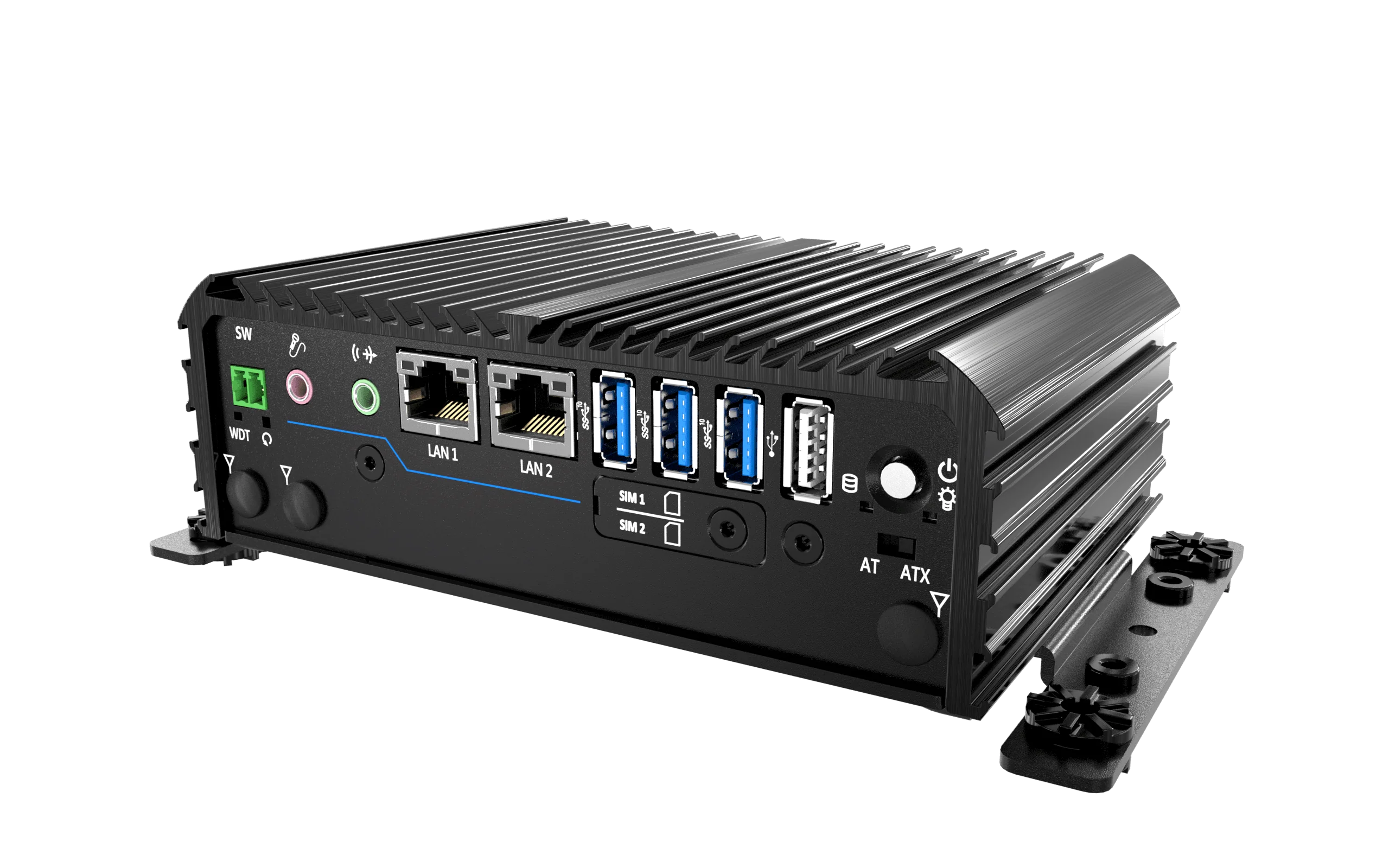 RCO-1000-EHL-10 Fanless Mini Computer with Intel® Atom® X6425E Processor, 2x DP, 2x COM, 1x 2.5" SATA HDD Bay - Image 6