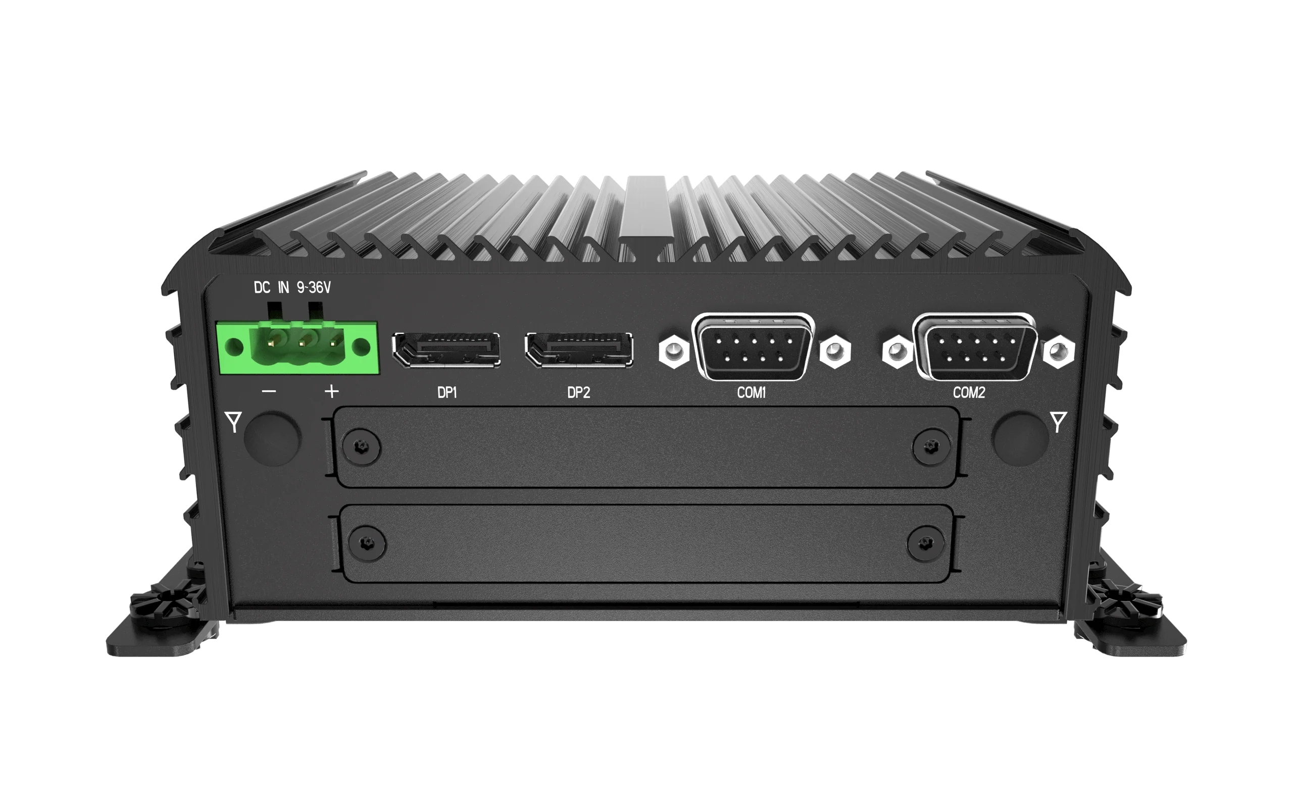 RCO-1000-EHL-20 Fanless Mini Computer with Intel® Atom® X6425E Processor, 2x DP, 2x COM, 1x 2.5" SATA HDD Bay - Image 4