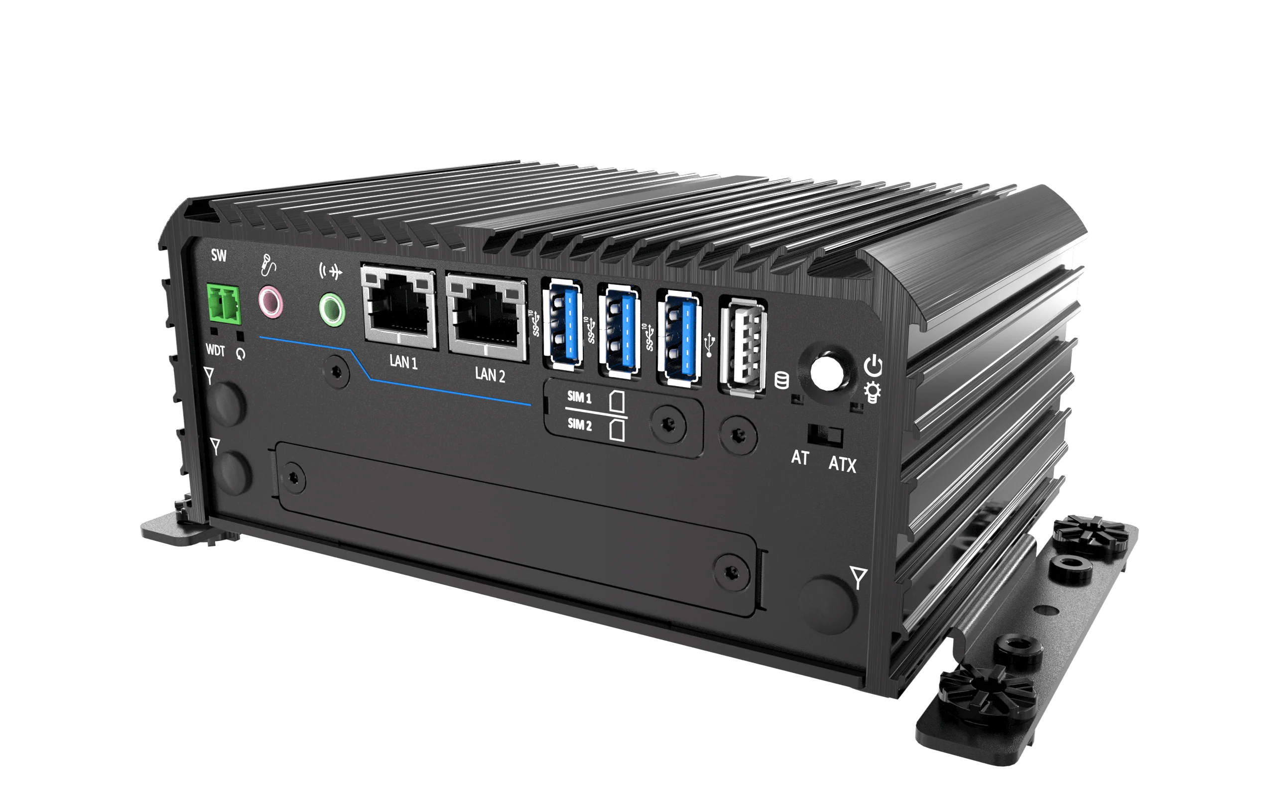 RCO-1000-EHL-20 Fanless Mini Computer with Intel® Atom® X6425E Processor, 2x DP, 2x COM, 1x 2.5" SATA HDD Bay - Image 7