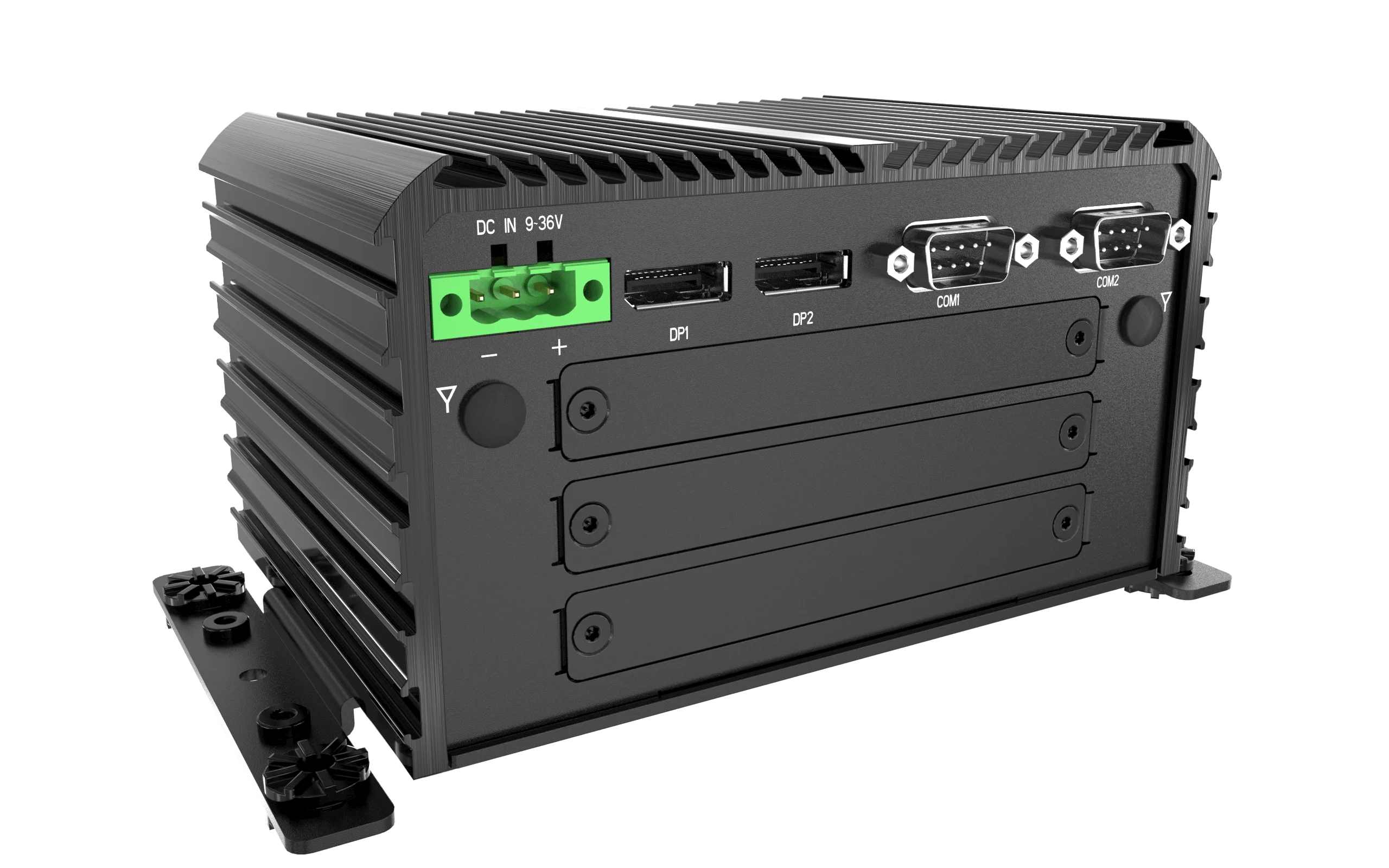 RCO-1000-EHL-30 Fanless Mini Computer with Intel® Atom® X6425E Processor, 2x DP, 2x COM, 1x 2.5" SATA HDD Bay - Image 6