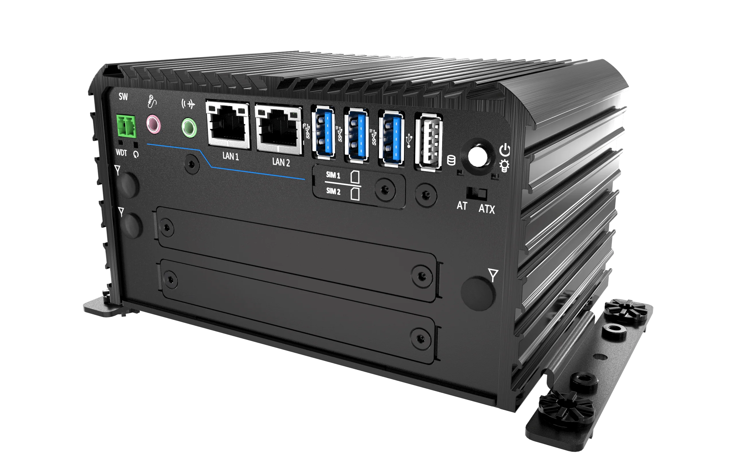 RCO-1000-EHL-30 Fanless Mini Computer with Intel® Atom® X6425E Processor, 2x DP, 2x COM, 1x 2.5" SATA HDD Bay - Image 7