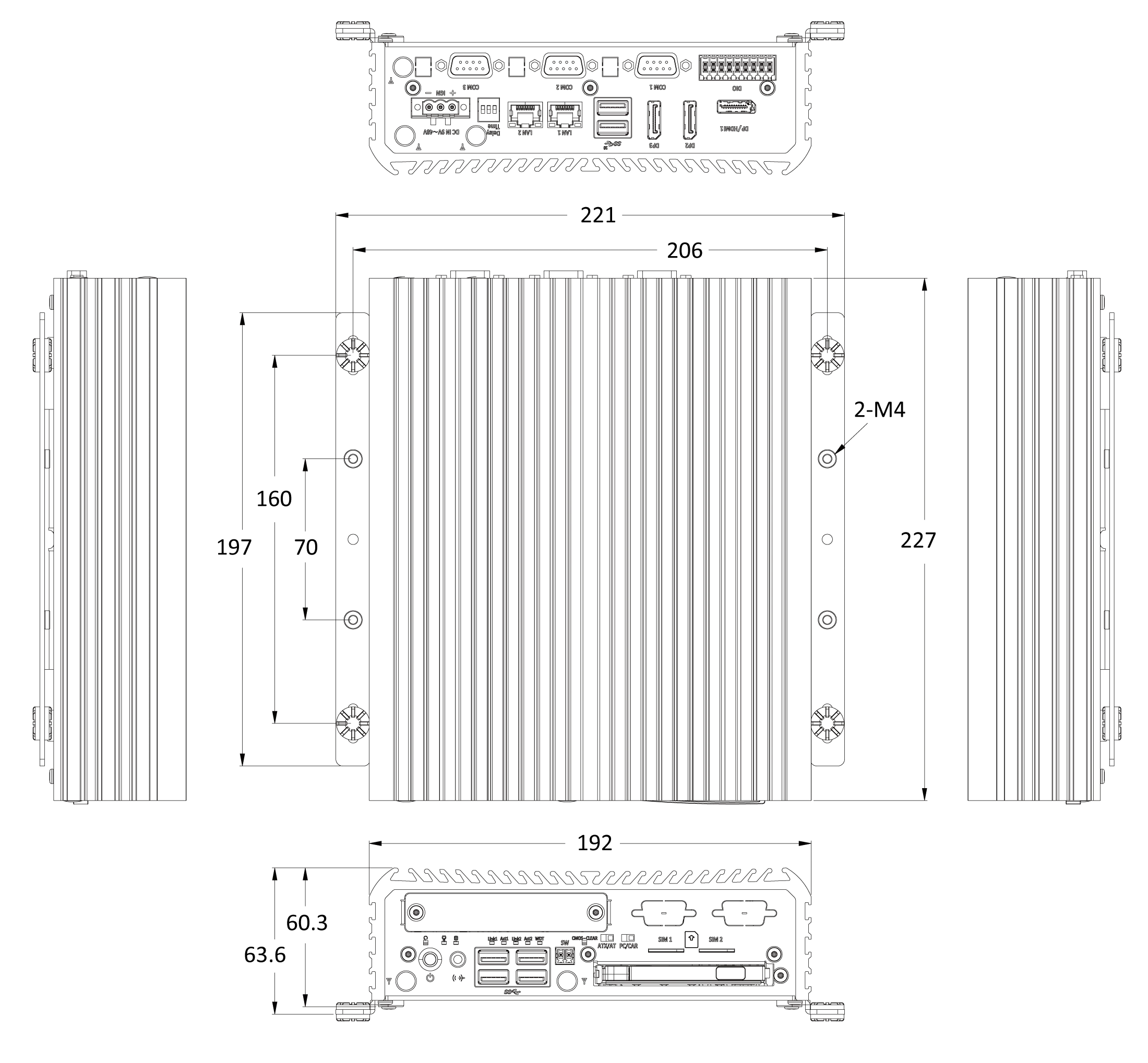 RCO-3000-CML Small Form Factor Computer with LGA 1200 for 10th Gen Intel CPU & Q470E PCH - Image 18