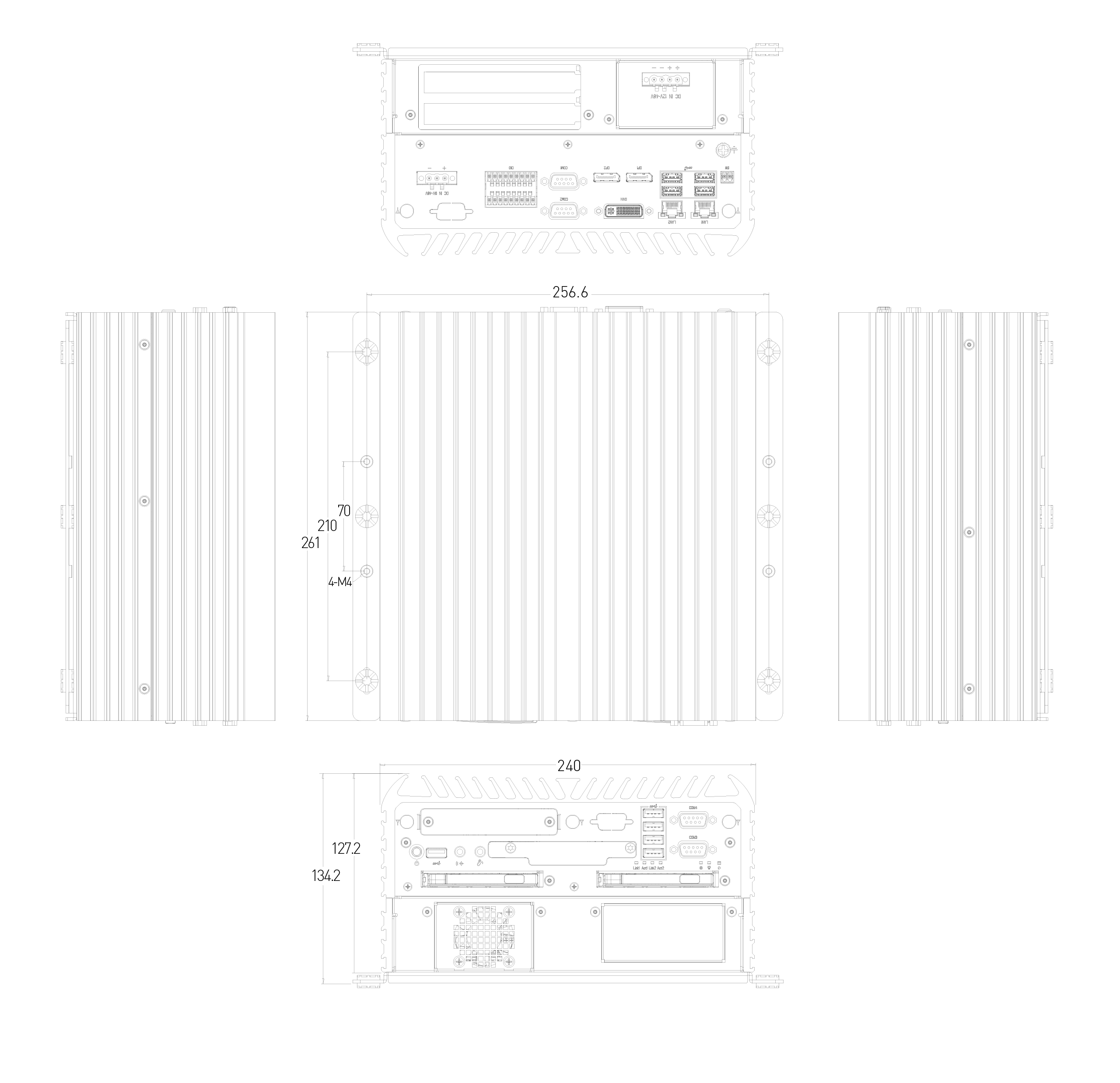RCO-6000-CFL-2-2PWR AI Edge Inference Computer with 9th Gen Intel Core Processor and Q370 PCH, Dual Power Input - Image 9