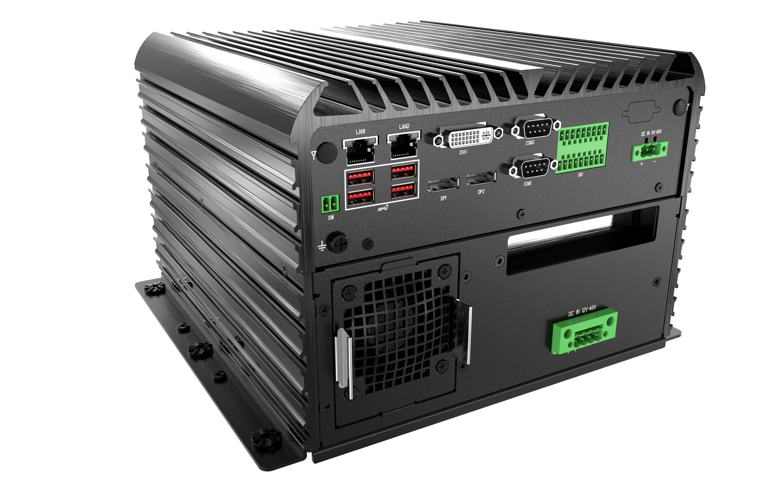 RCO-6000-CFL-4NH AI Edge Inference Computer with LGA 1151 for 9th Gen Intel® CPU & Q370 PCH, 4x U.2 15mm NVMe, Hardware RAID - Image 6