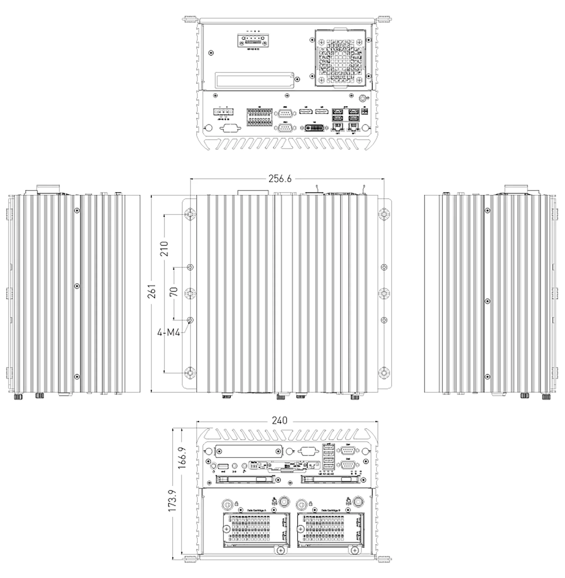RCO-6000-CFL-4NS AI Edge Inference Computer with LGA 1151 for 9th Gen Intel® CPU & Q370 PCH, 4x U.2 15mm NVMe, Software RAID - Image 11