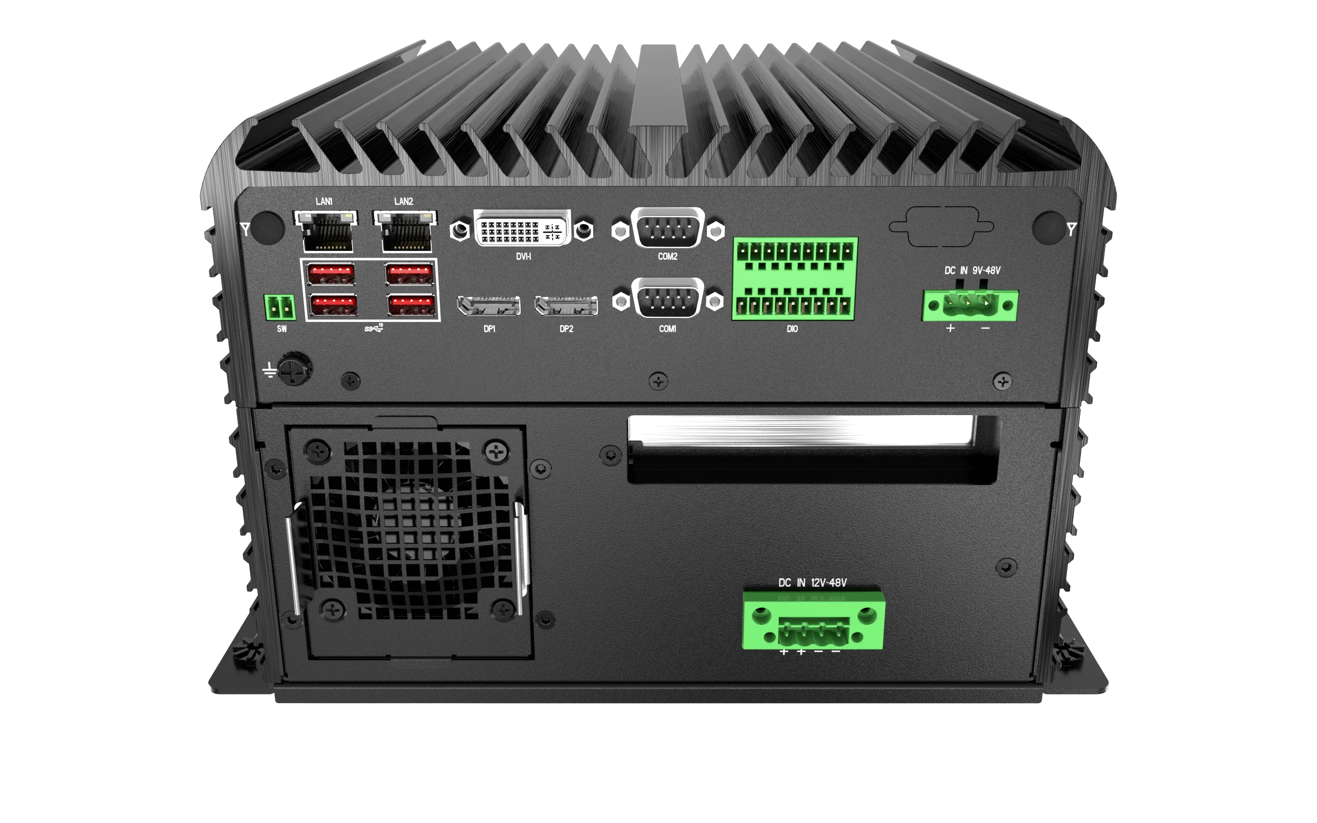 RCO-6000-CFL-4NS AI Edge Inference Computer with LGA 1151 for 9th Gen Intel® CPU & Q370 PCH, 4x U.2 15mm NVMe, Software RAID - Image 3