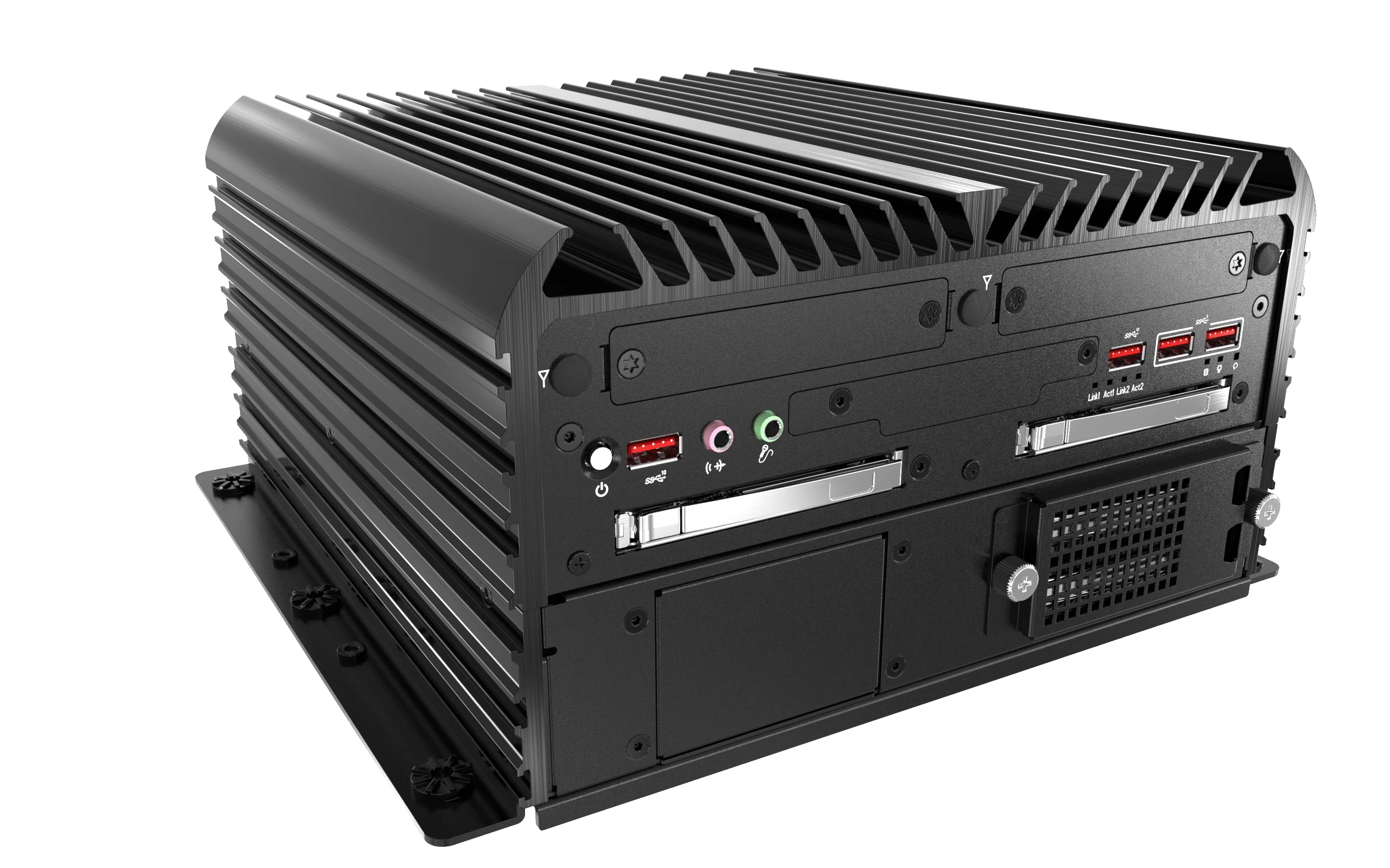 RCO-6000-CML-2-2B15M AI Edge Inference Computer W/ LGA 1200 for Intel 10th Gen CPU & W480E PCH, 2x LAN, 2x 15mm HDD, 1x PCIe x16, 1x PCI - Image 3