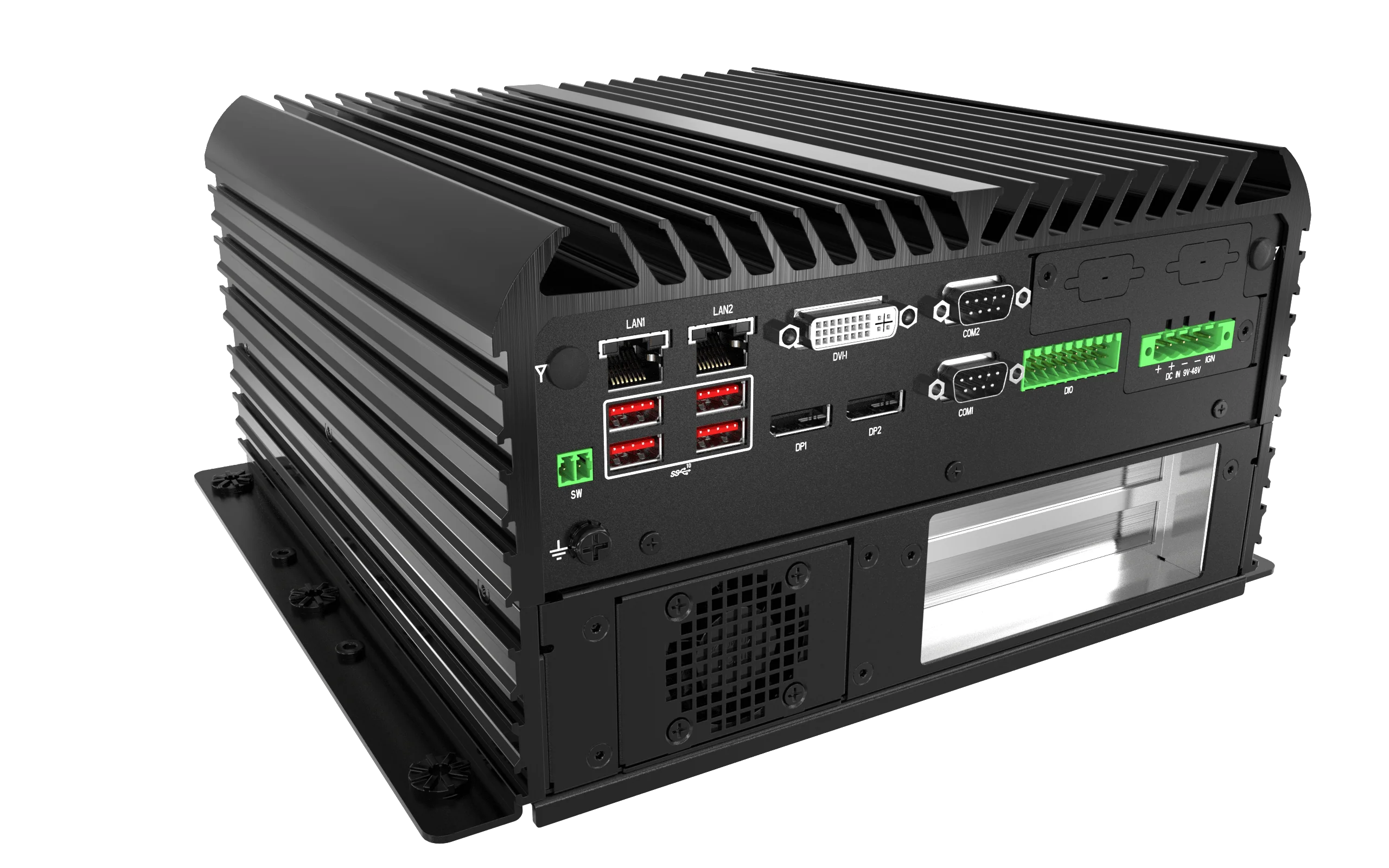 RCO-6000-CML-2-2B15M AI Edge Inference Computer W/ LGA 1200 for Intel 10th Gen CPU & W480E PCH, 2x LAN, 2x 15mm HDD, 1x PCIe x16, 1x PCI - Image 5