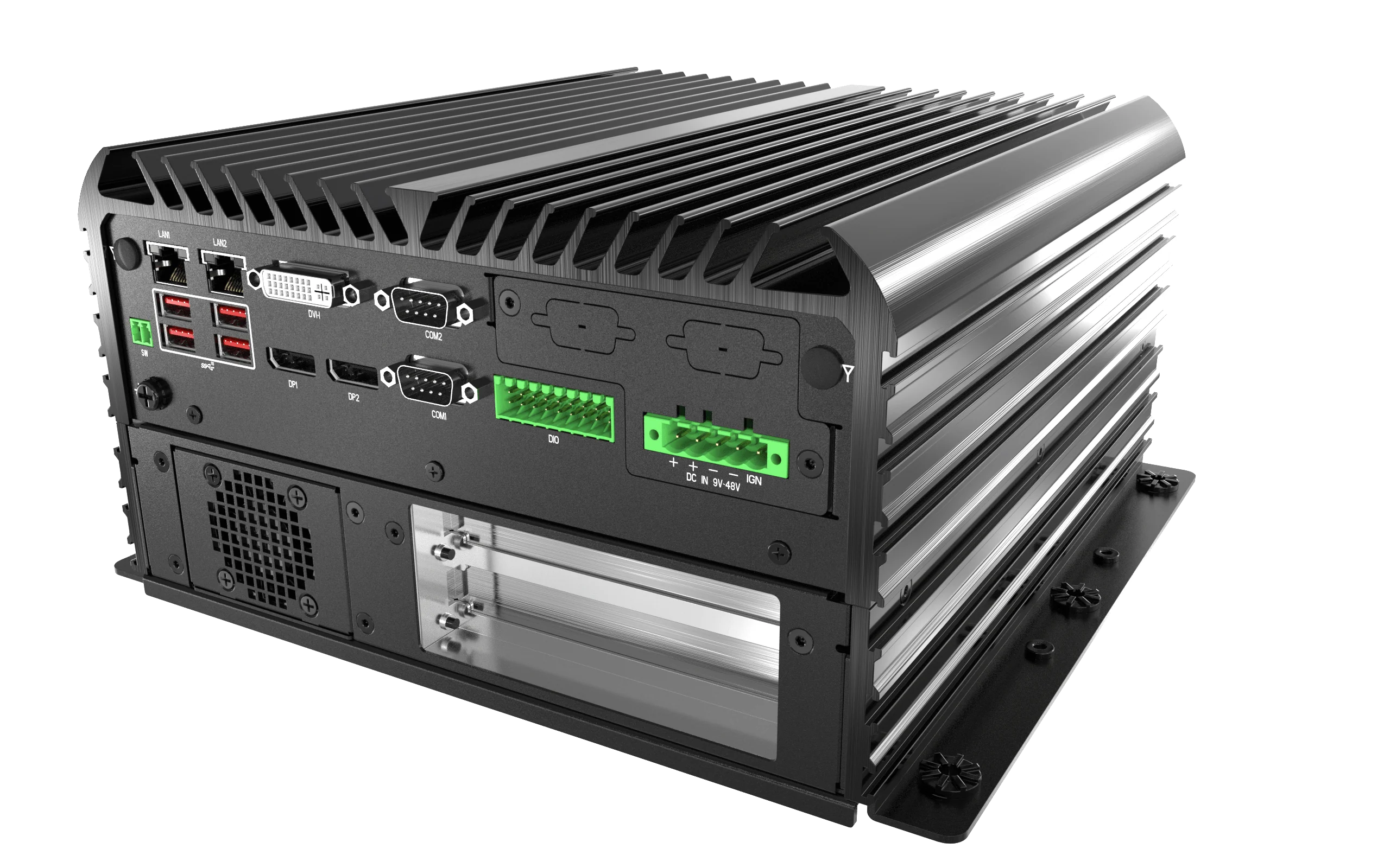 RCO-6000-CML-2-2B15M AI Edge Inference Computer W/ LGA 1200 for Intel 10th Gen CPU & W480E PCH, 2x LAN, 2x 15mm HDD, 1x PCIe x16, 1x PCI - Image 6