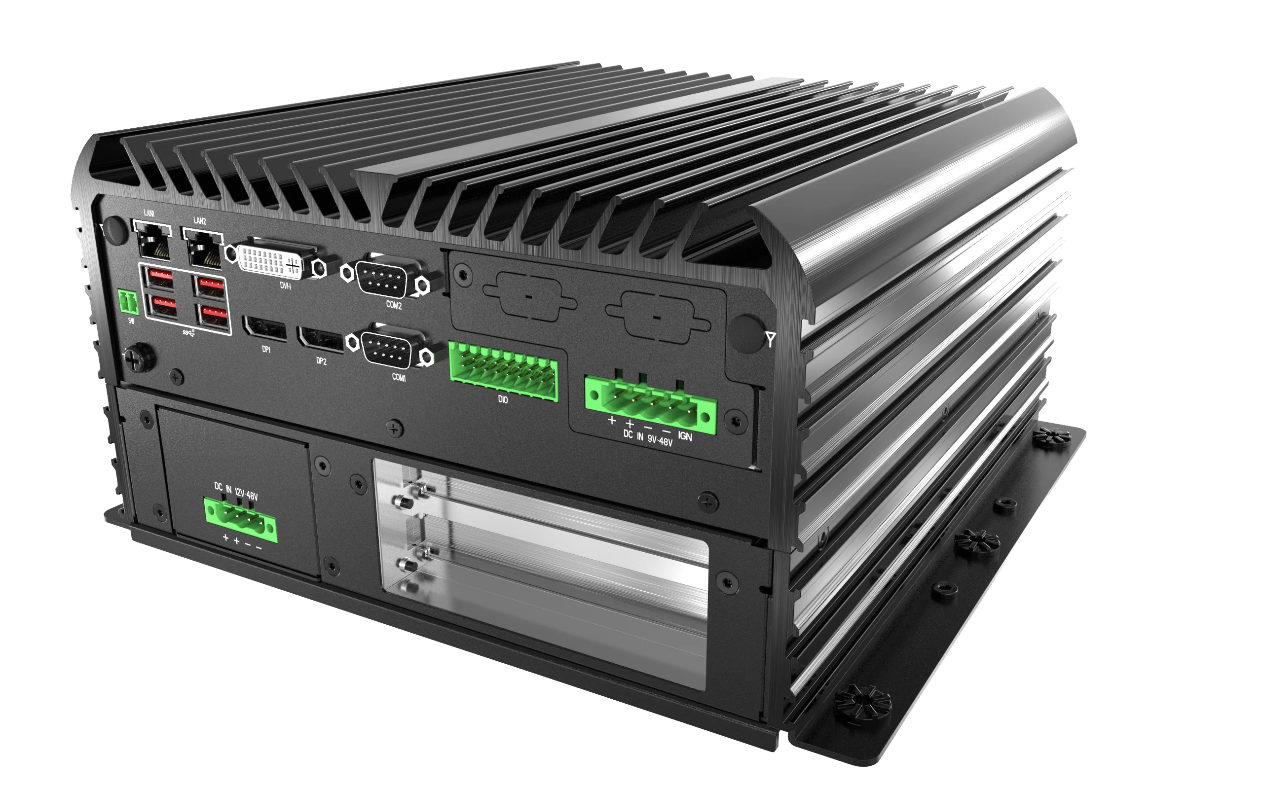 RCO-6000-CML-2-2PWR AI Edge Inference Computer with LGA 1200 for Intel 10th Gen Processor and W480E PCH, 1x PCIe x16, 1x PCI, 2x Power input - Image 5