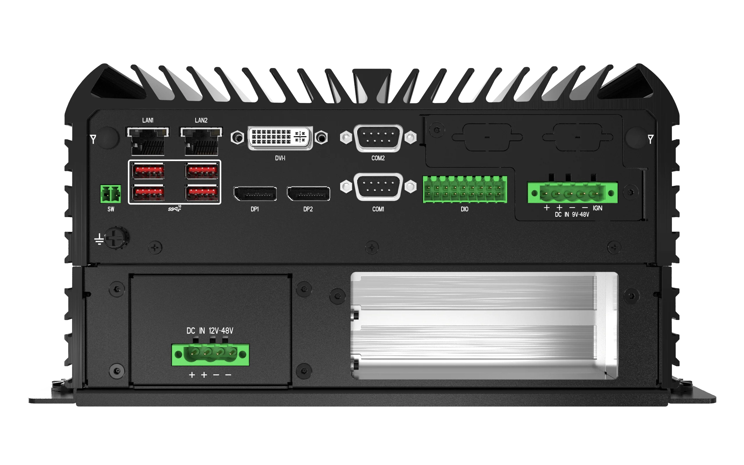 RCO-6000-CML-2-2PWR AI Edge Inference Computer with LGA 1200 for Intel 10th Gen Processor and W480E PCH, 1x PCIe x16, 1x PCI, 2x Power input - Image 8
