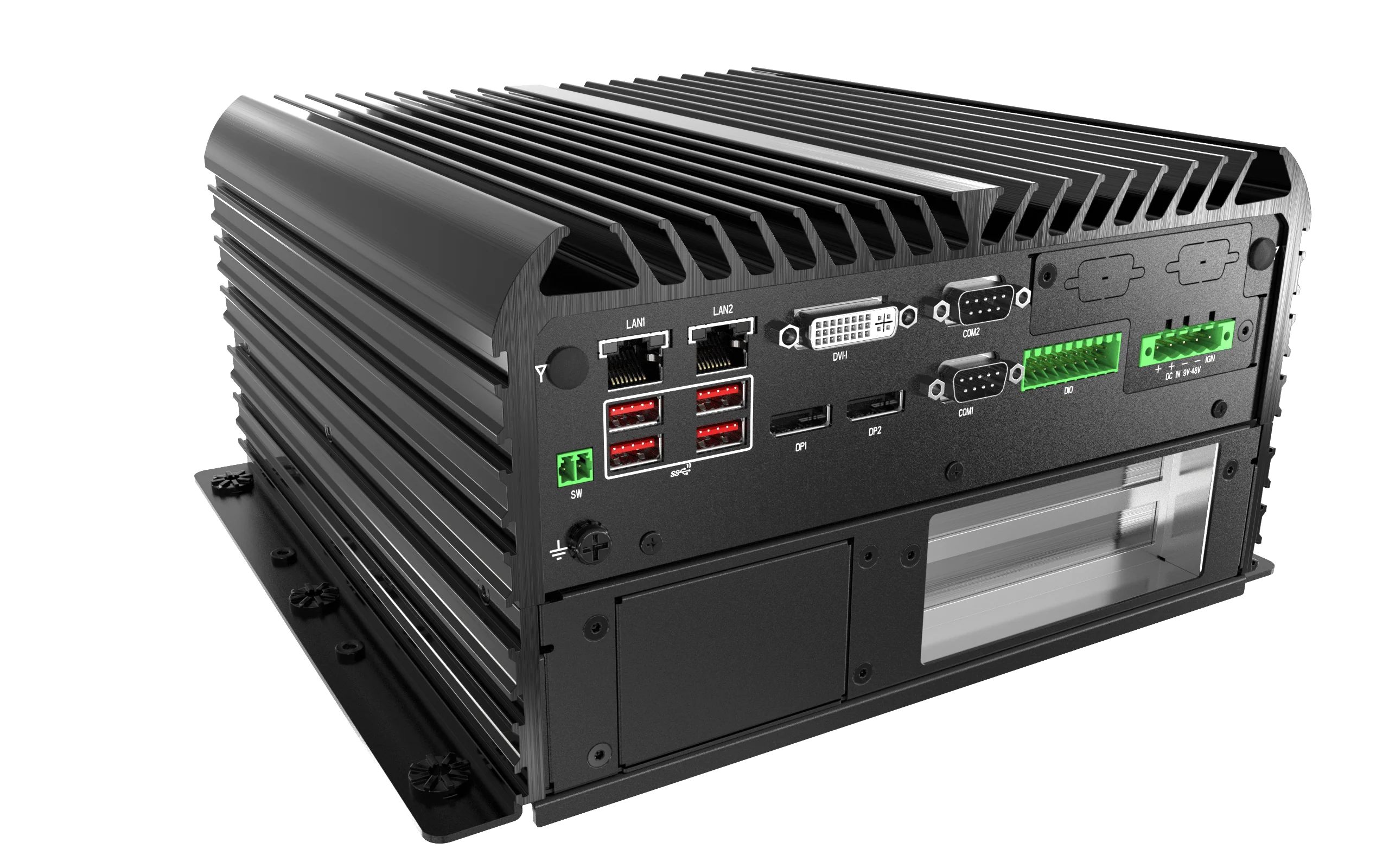 RCO-6000-CML-2 Industrial Computer w/ LGA 1200 for Intel 10th Gen CPU & W480E PCH, 2x PCIe/PCI Expansion - Image 4