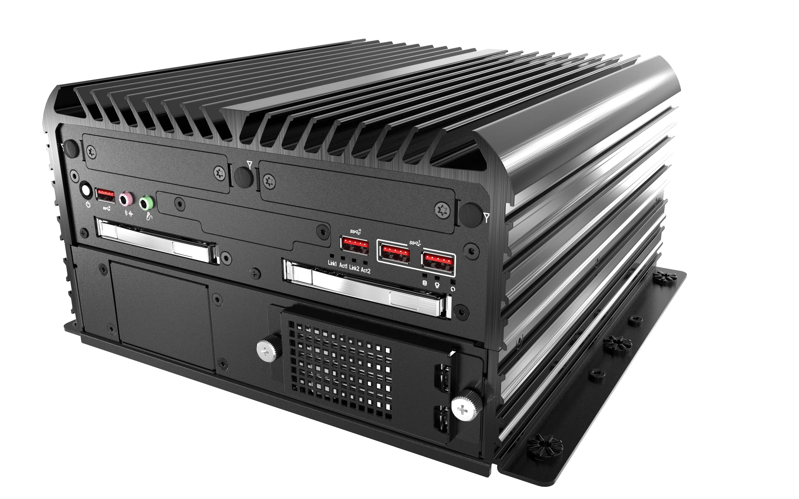 RCO-6000-CML-2-4B7M AI Edge Inference Computer W/ LGA 1200 for Intel 10th Gen CPU & W480E PCH, 2x LAN, 4x 7mm HDD, 1x PCIe x16, 1x PCI - Image 4