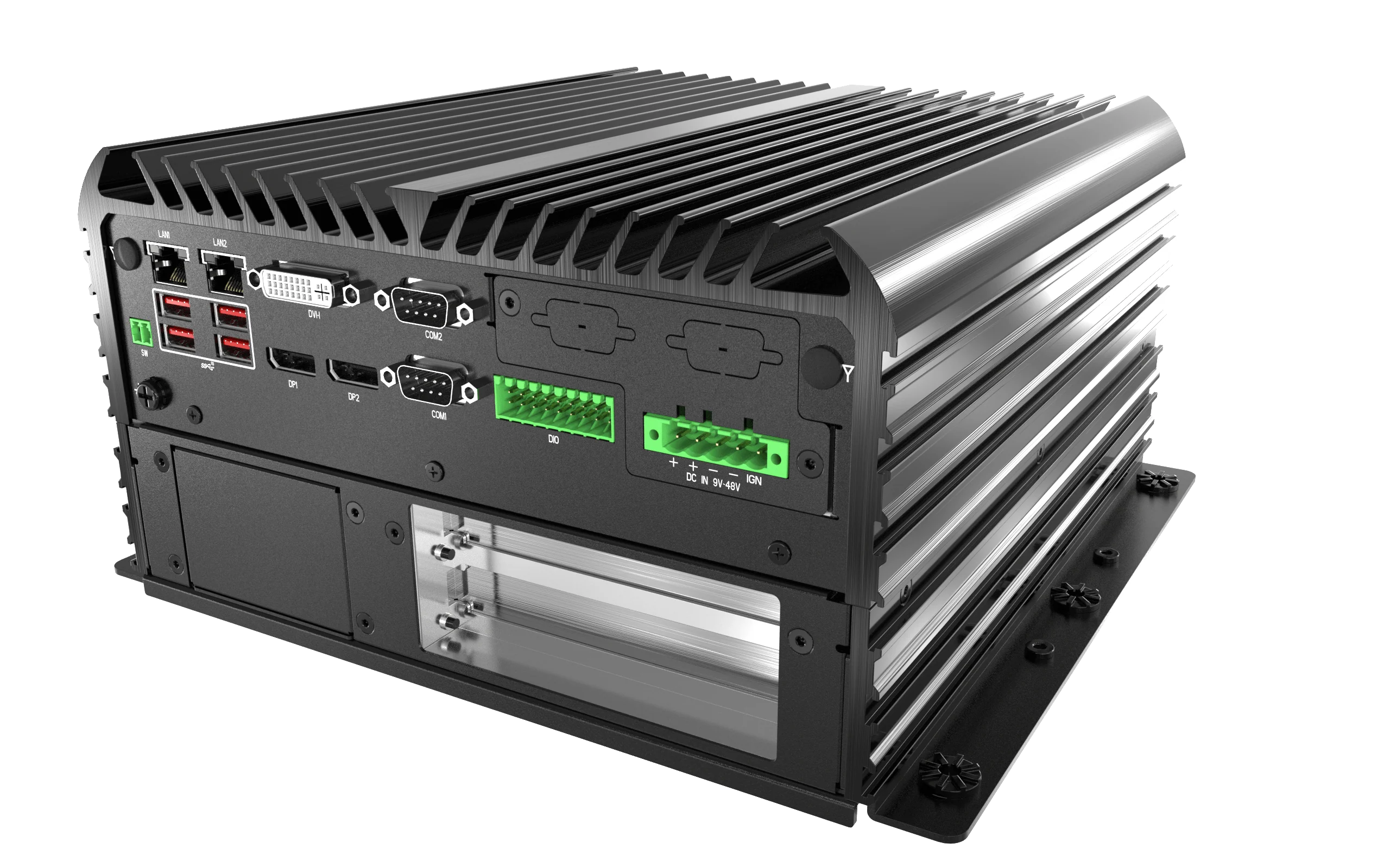 RCO-6000-CML-2 Industrial Computer w/ LGA 1200 for Intel 10th Gen CPU & W480E PCH, 2x PCIe/PCI Expansion - Image 5