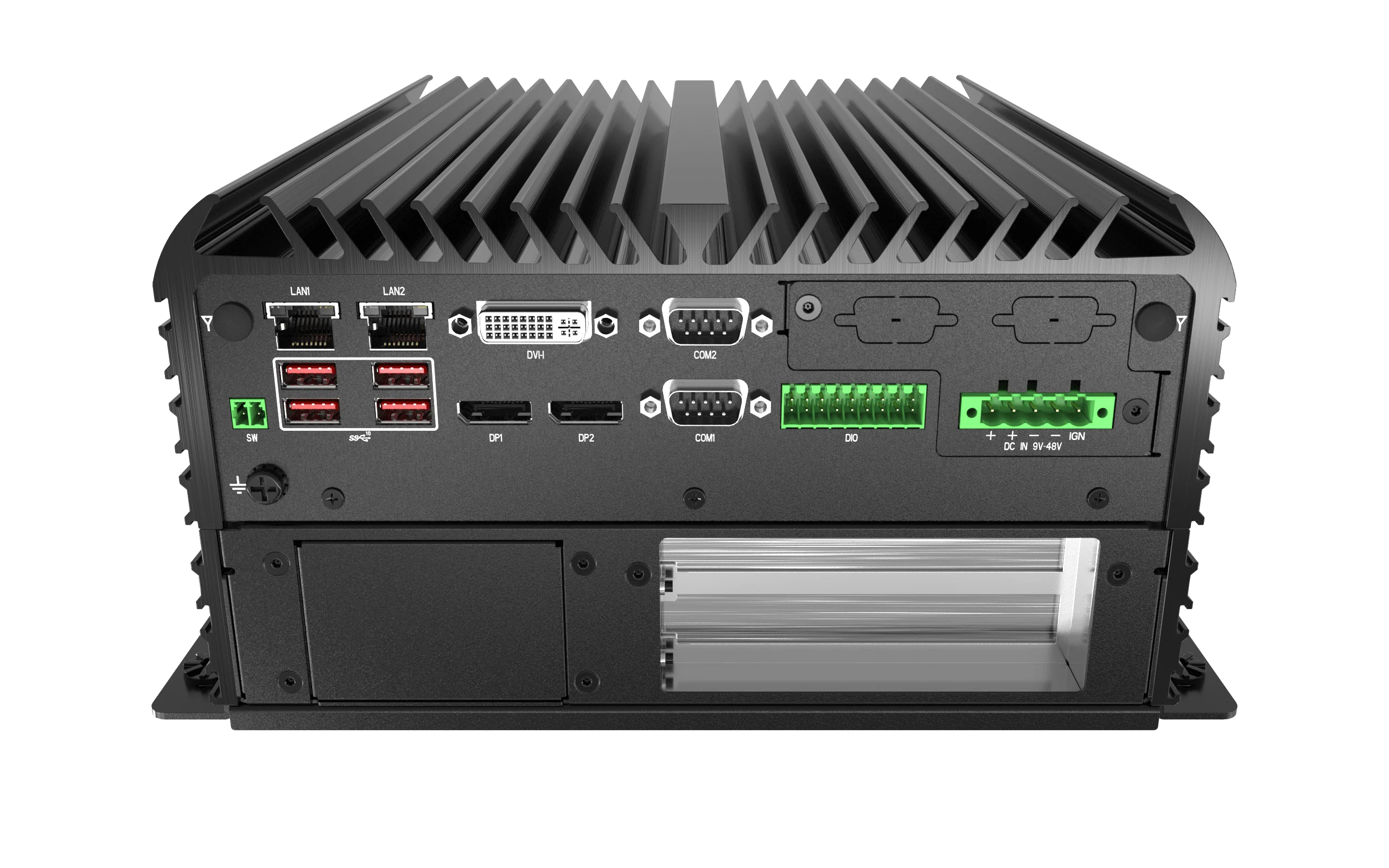 RCO-6000-CML-2 Industrial Computer w/ LGA 1200 for Intel 10th Gen CPU & W480E PCH, 2x PCIe/PCI Expansion - Image 6