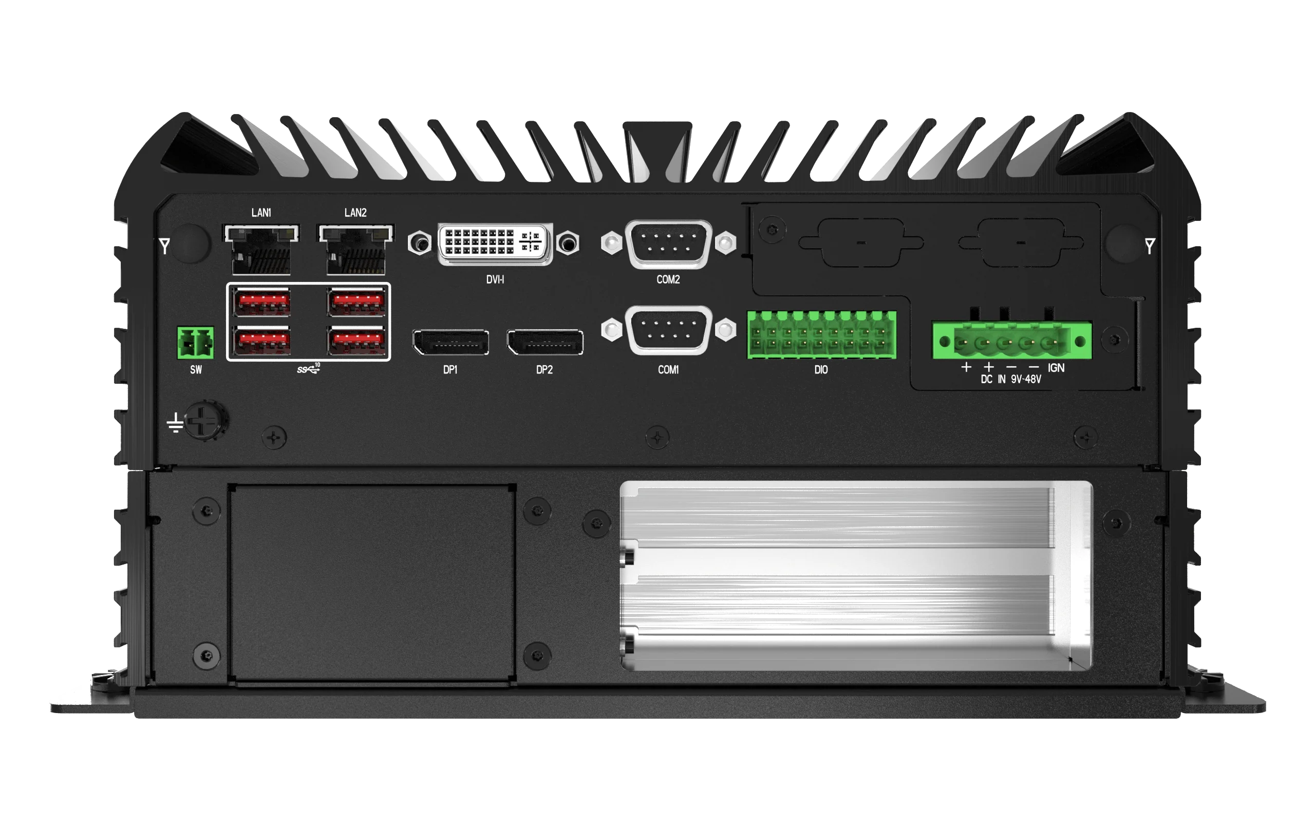 RCO-6000-CML-2 Industrial Computer w/ LGA 1200 for Intel 10th Gen CPU & W480E PCH, 2x PCIe/PCI Expansion - Image 8