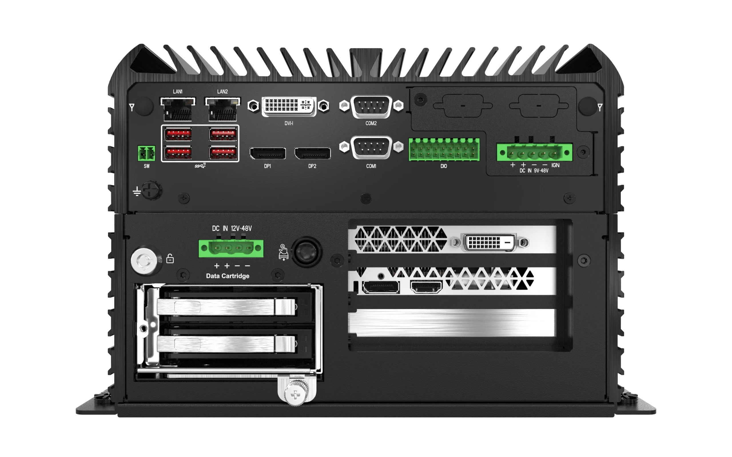 RCO-6000-CML-2N2060S AI Edge Inference Computer w/ LGA 1200 for Intel 10th Gen CPU & W480E PCH, 2 Bay U.2 15mm, RTX 2060S integrated - Image 9