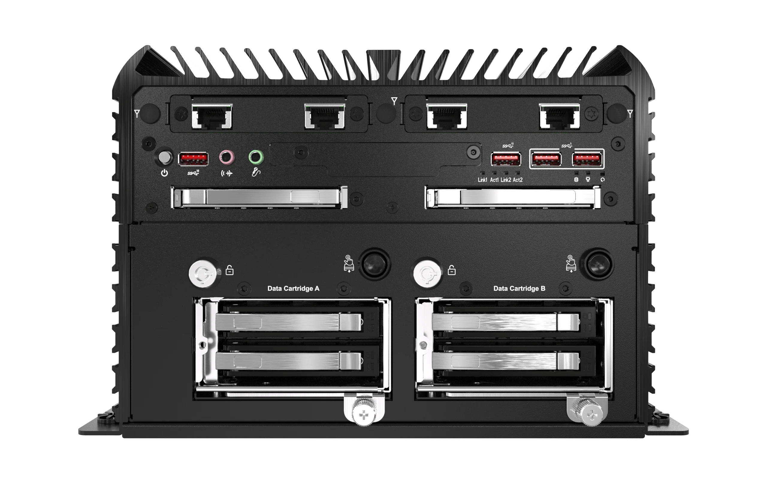 RCO-6000-CML-4NH AI Edge Inference Computer w/ LGA 1200 for Intel 10th Gen CPU & W480E PCH, 4x U.2 15mm NVMe, Hardware RAID - Image 14