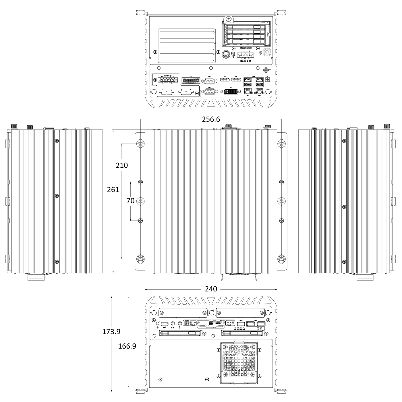 RCO-6000-CML-4NH-1E AI Edge Inference Computer W/ LGA 1200 For Intel 10th Gen CPU & W480E PCH, 4 Bay U.2 7mm NVMe, Hardware RAID, 1x PCIe Expansion - Image 14
