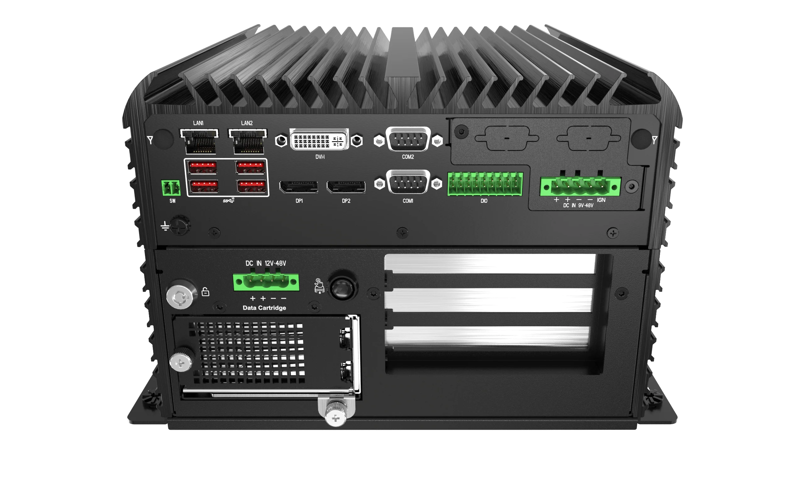 RCO-6000-CML-4NH-1E AI Edge Inference Computer W/ LGA 1200 For Intel 10th Gen CPU & W480E PCH, 4 Bay U.2 7mm NVMe, Hardware RAID, 1x PCIe Expansion - Image 4