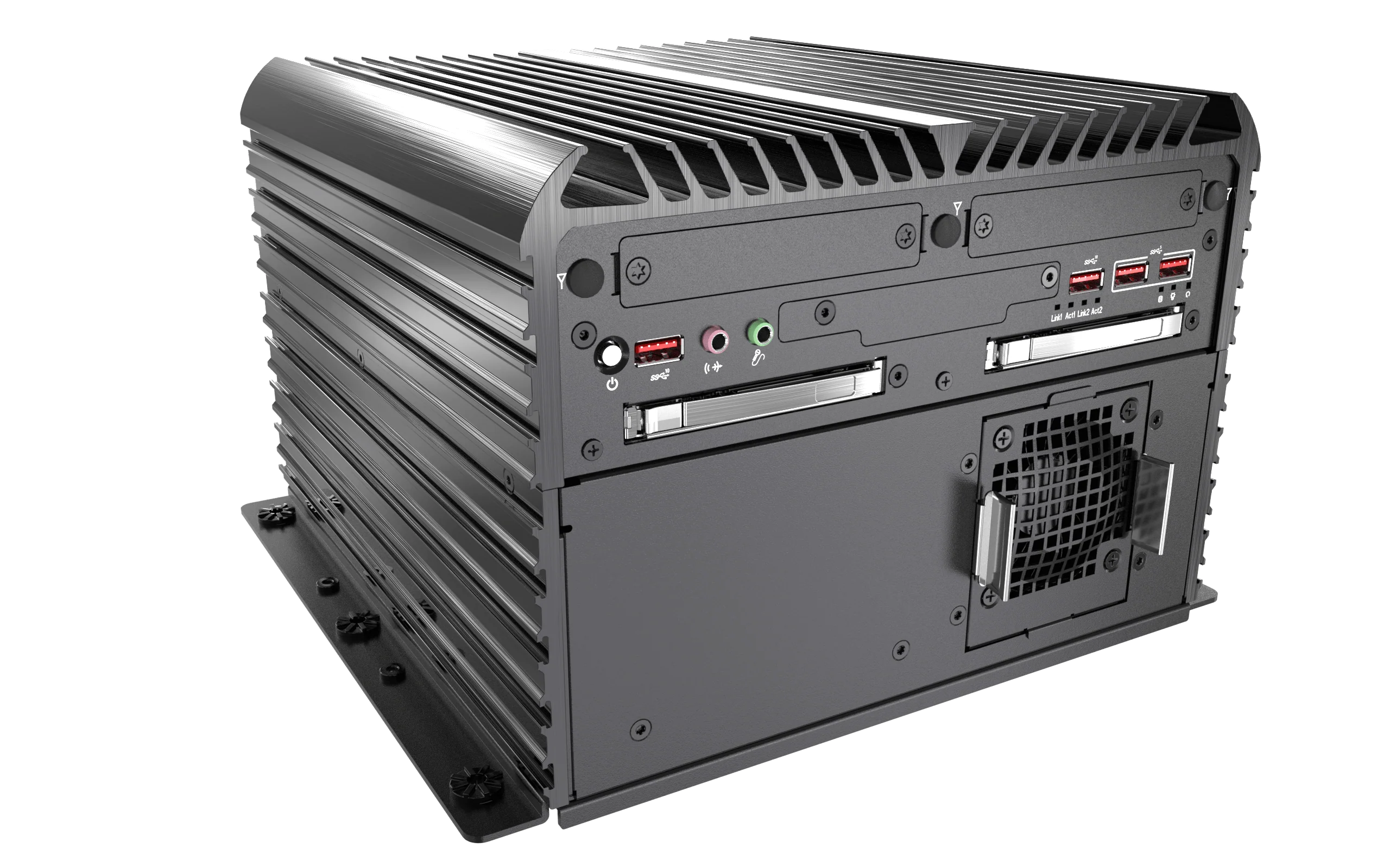 RCO-6000-CML-4NH-1E AI Edge Inference Computer W/ LGA 1200 For Intel 10th Gen CPU & W480E PCH, 4 Bay U.2 7mm NVMe, Hardware RAID, 1x PCIe Expansion - Image 5