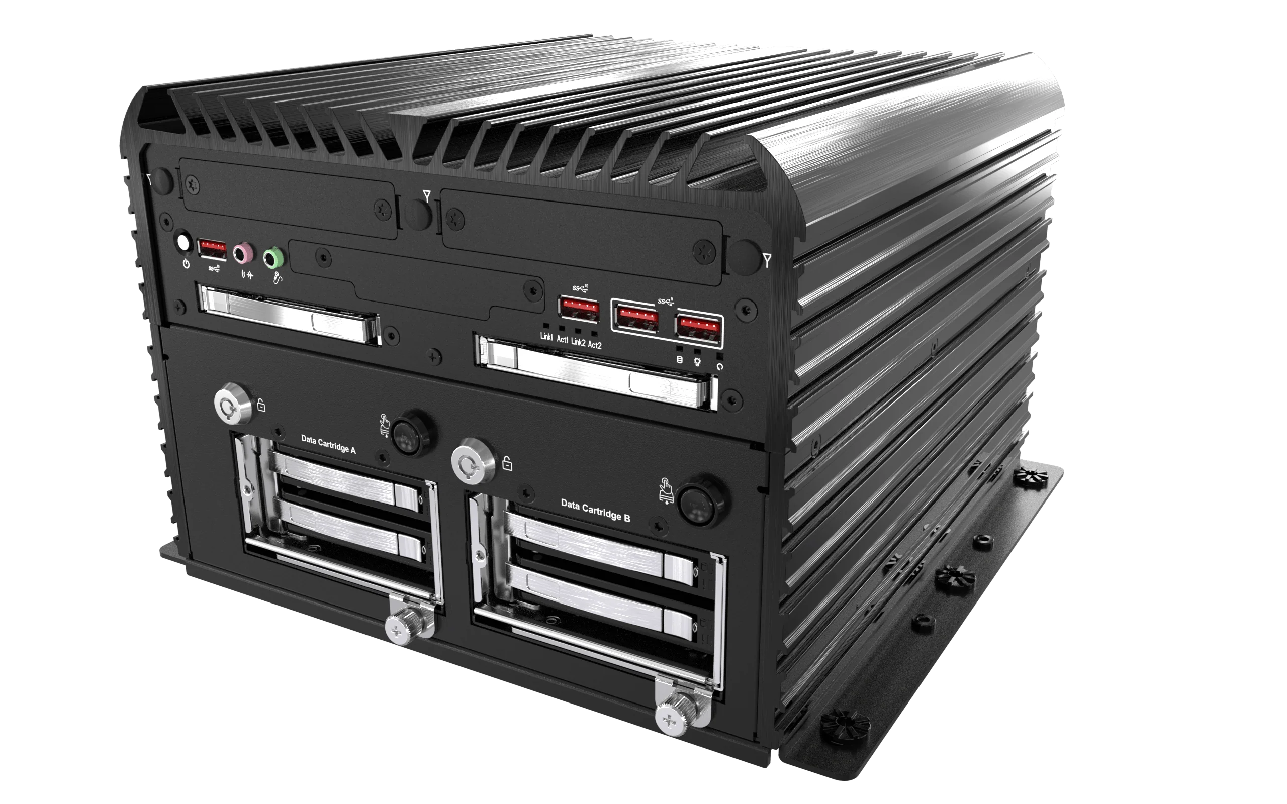 RCO-6000-CML-4NS AI Edge Inference Computer w/ LGA 1200 for Intel 10th Gen CPU & W480E PCH, 4x U.2 15mm NVMe, Software RAID - Image 12