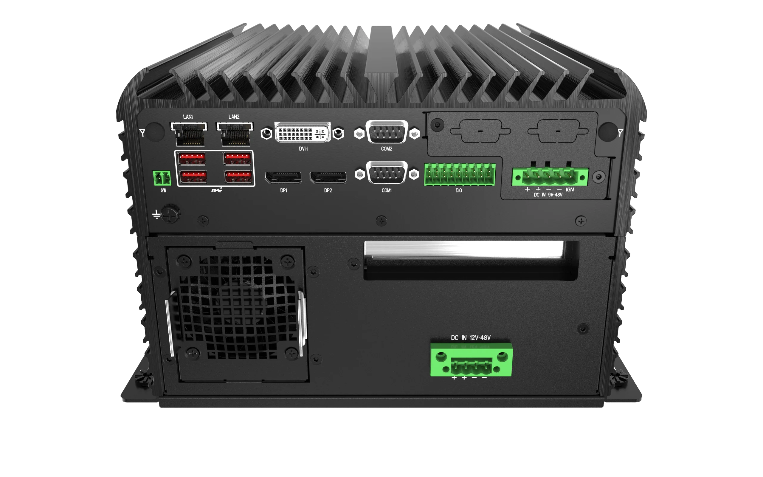 RCO-6000-CML-4NS AI Edge Inference Computer w/ LGA 1200 for Intel 10th Gen CPU & W480E PCH, 4x U.2 15mm NVMe, Software RAID - Image 4