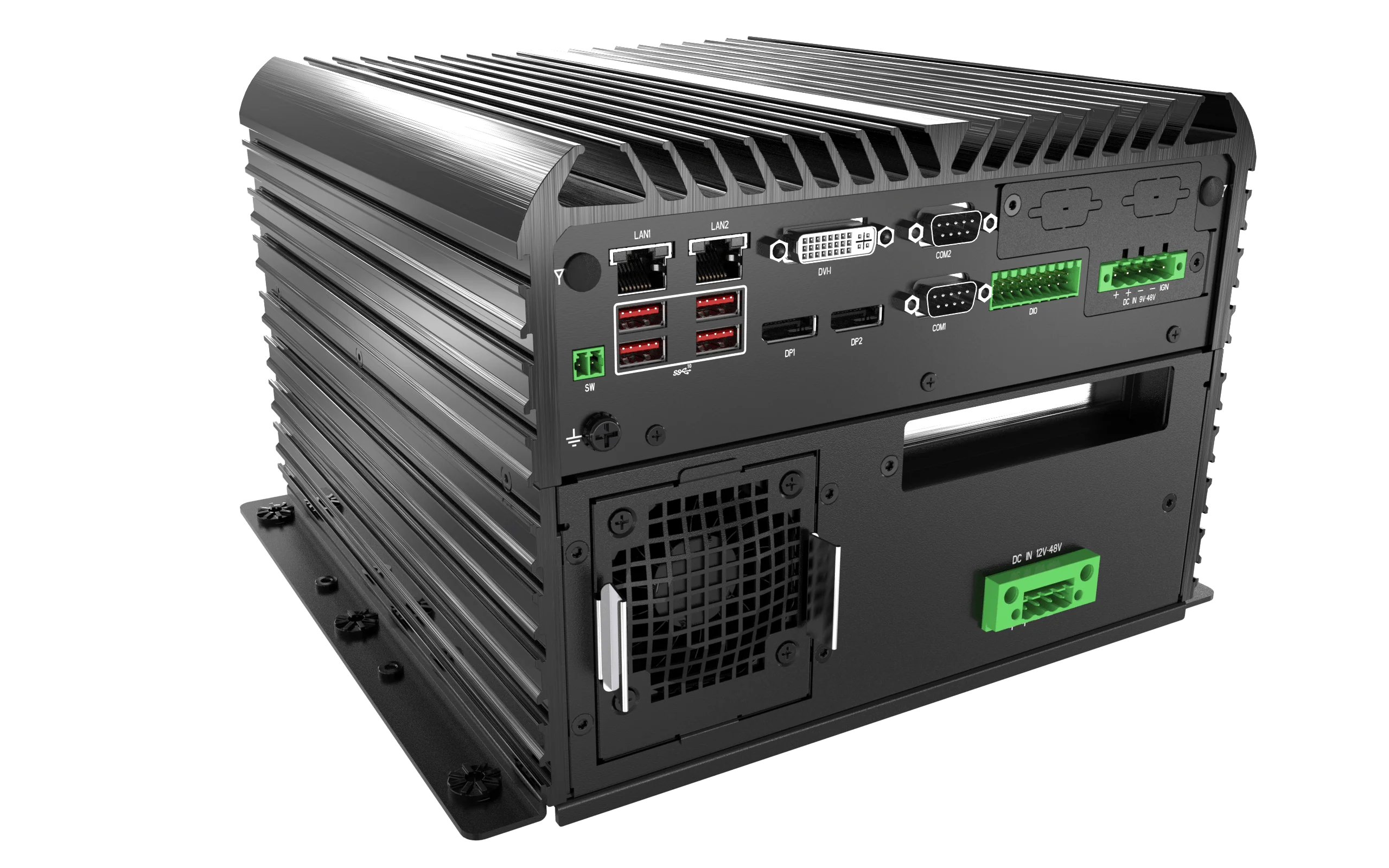 RCO-6000-CML-4NS AI Edge Inference Computer w/ LGA 1200 for Intel 10th Gen CPU & W480E PCH, 4x U.2 15mm NVMe, Software RAID - Image 5