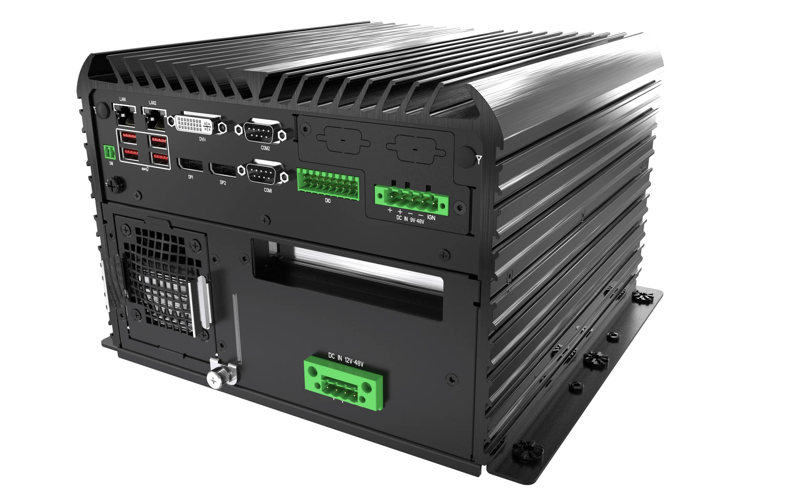 RCO-6000-CML-8NS AI Edge Inference Computer w/ LGA 1200 for Intel 10th Gen CPU & W480E PCH, Flash Storage 8x U.2 NVMe Bay, 1x PCIe x4 (1-lane) Expansion - Image 8