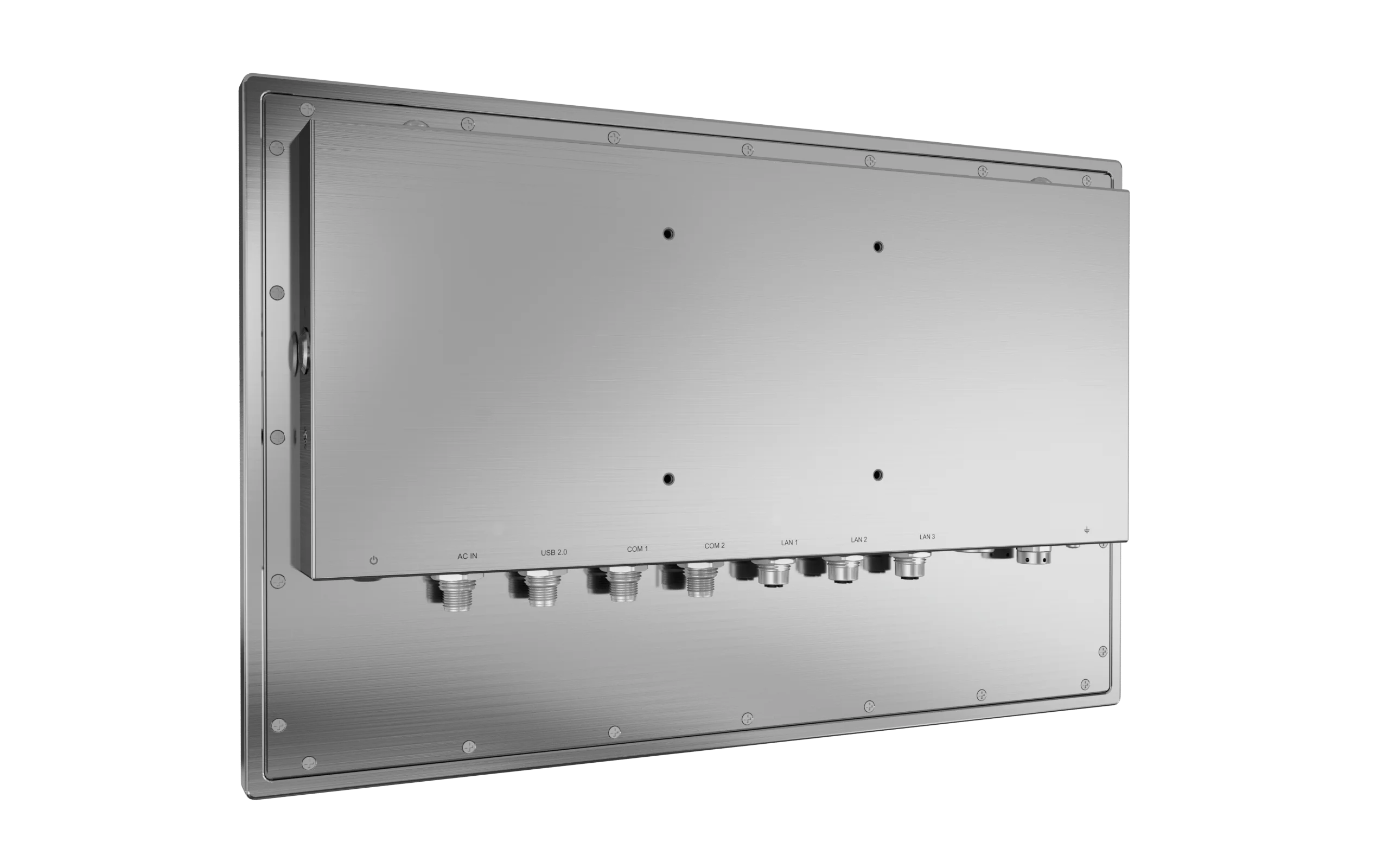 SIO-W315-ASL 15.6" Stainless Steel Panel PC with Intel Atom® x7000 Series Processor, 2x LAN, 2x COM, 2x USB - Image 4