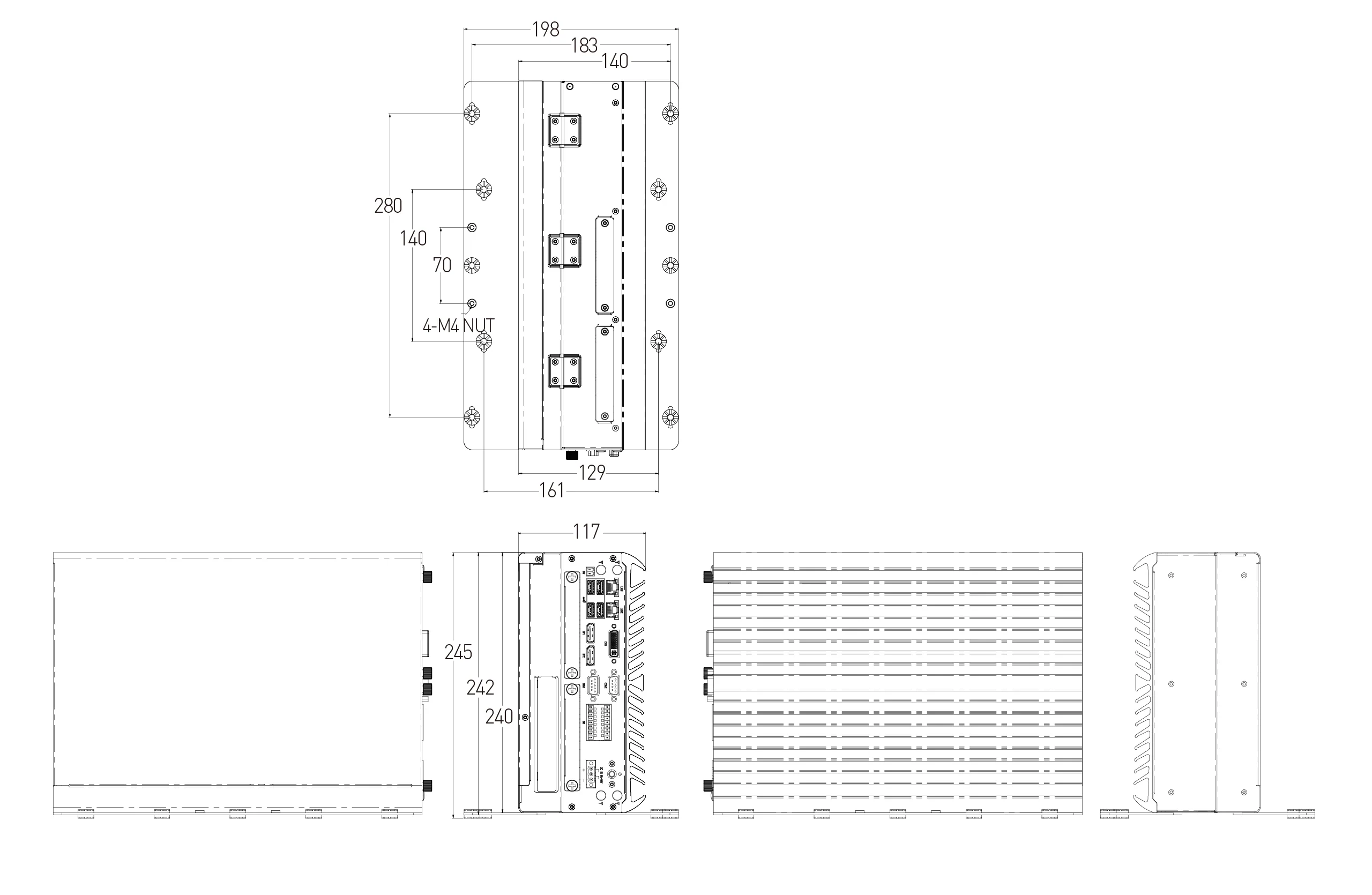 VCO-6000-CFL-1 Machine Vision Computer with 9th Gen Intel® Core™ CFL-R S Processor, 1x Expansion Slot - Image 9