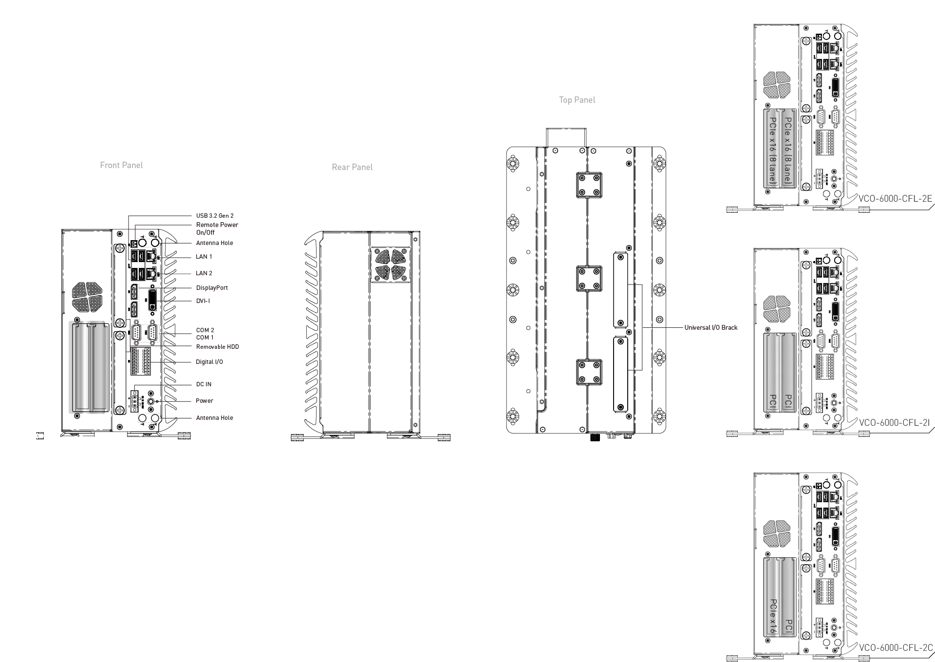 VCO-6000-CFL-2 Machine Vision Computer with 9th Gen Intel® Core™ CFL-R S Processor, 2x Expansion - Image 10