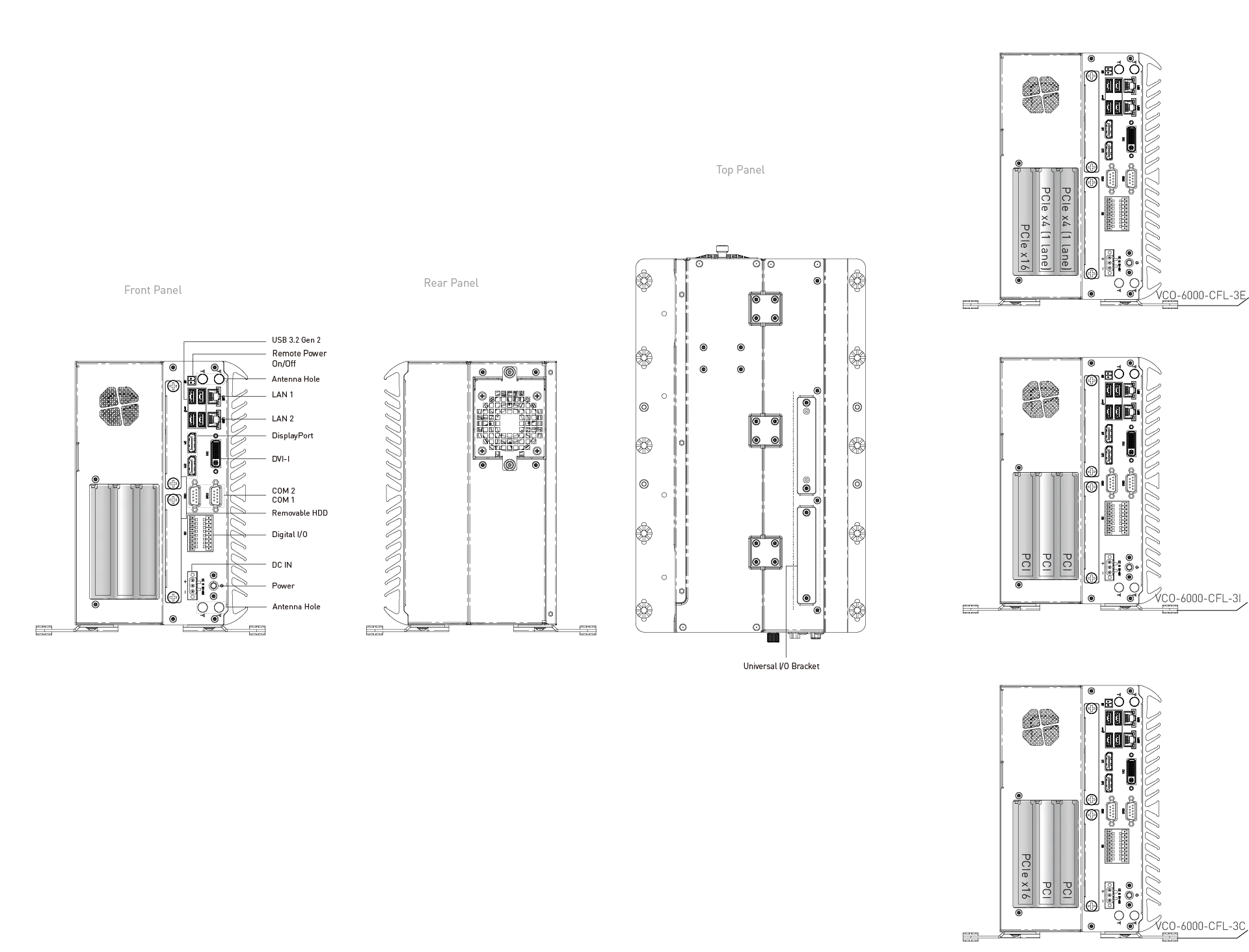VCO-6000-CFL-3 Machine Vision Computer with 9th Gen Intel® Core™ CFL-R S Processor, 3x Expansion - Image 10