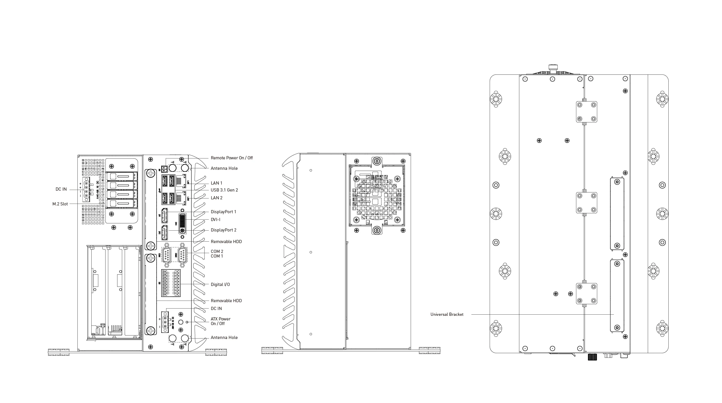 VCO-6000-CFL-4M2 Machine Vision Computer with 9th Gen Intel® Core™ Processor, 4x Hotswap M.2 NVMe - Image 8