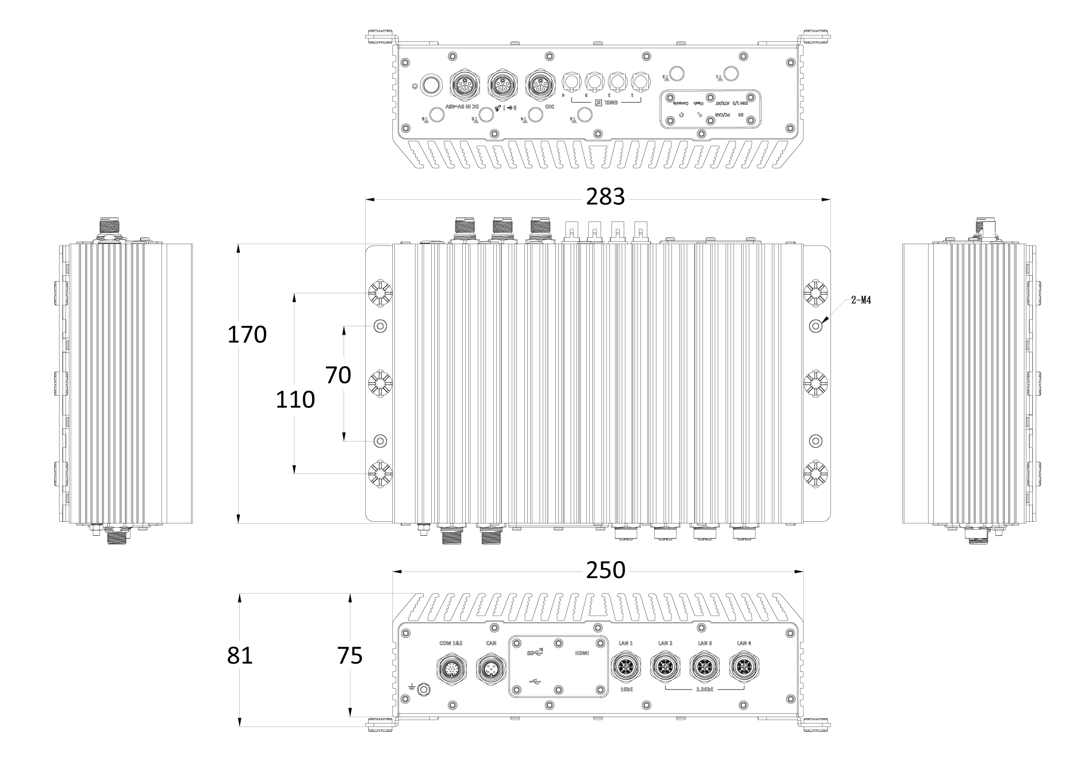 WCO-3000-ORN-A IP66 AI Edge Computer with NVIDIA® Jetson Orin™ NX Super/Nano Super - Image 15